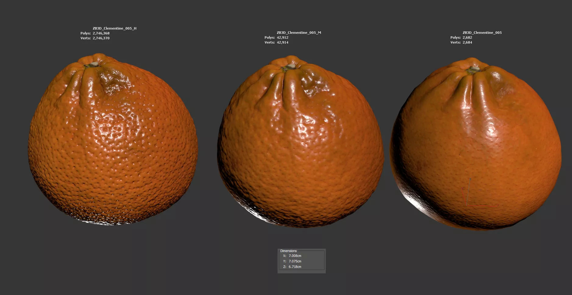 Clementine 3D model_5