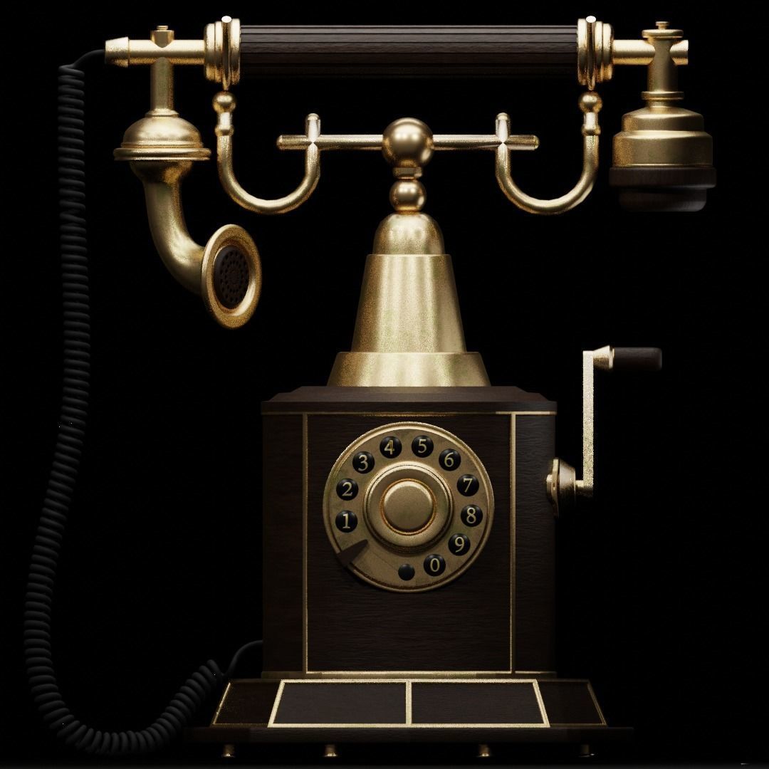 Telephone 3D model_1