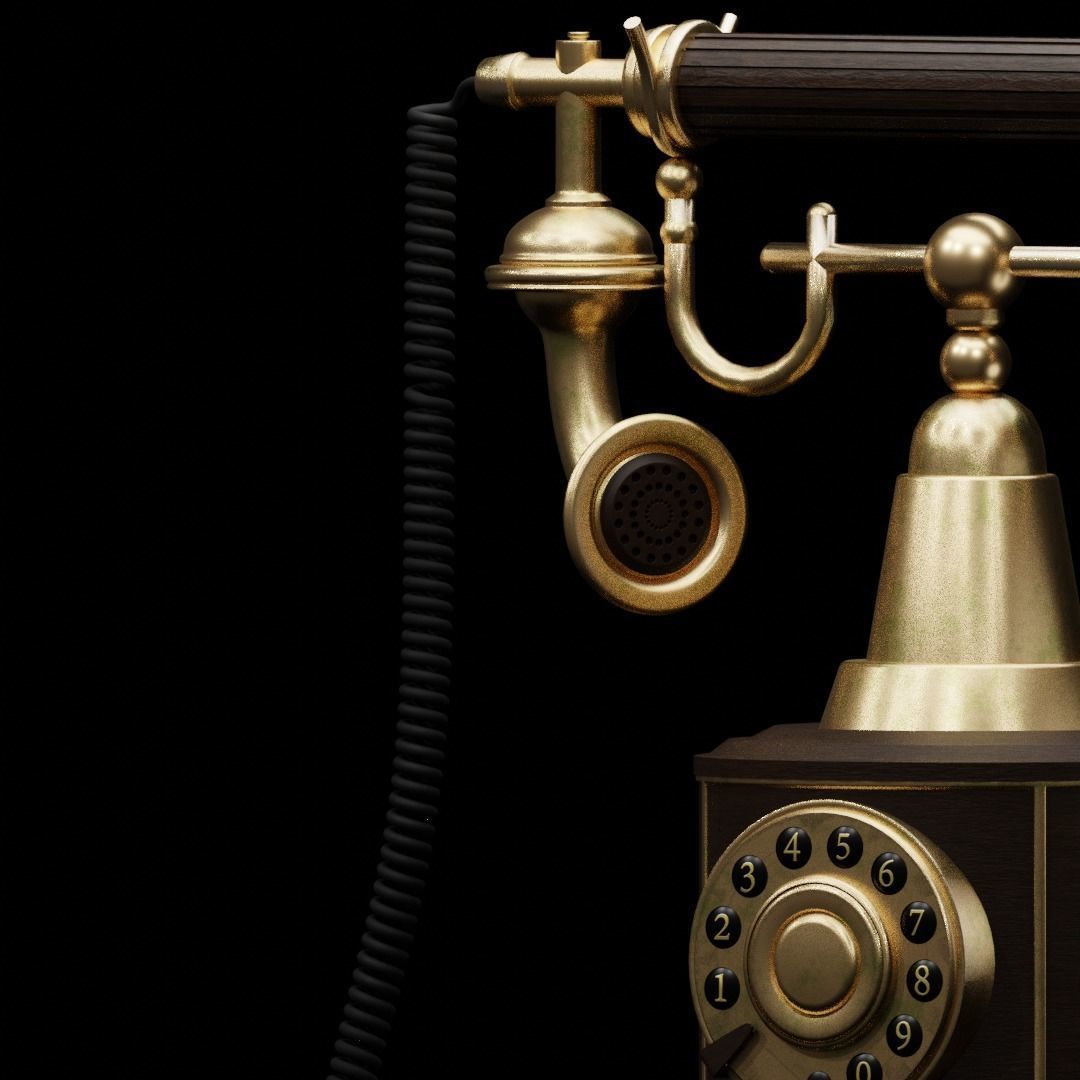 Telephone 3D model_2