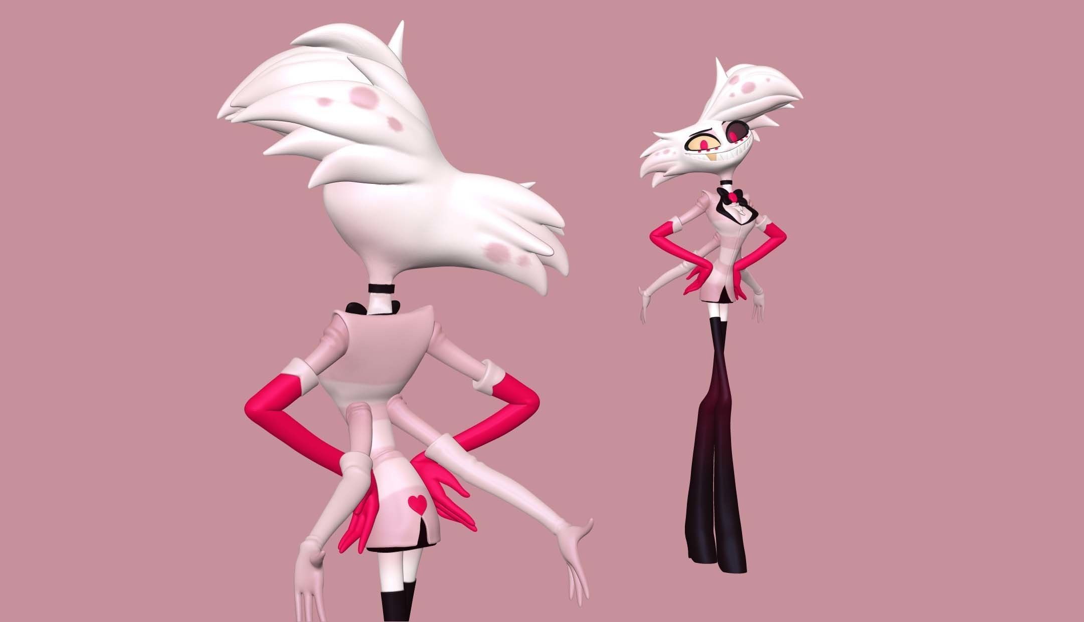 Angel Dust Hazbin Hotel 3D print model_2