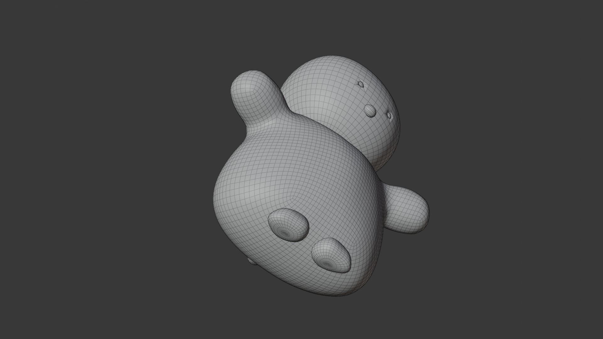 Penguin Soft Toy Low-poly 3D model_5