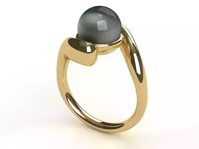 18K Yellow Gold Bypass Ring
