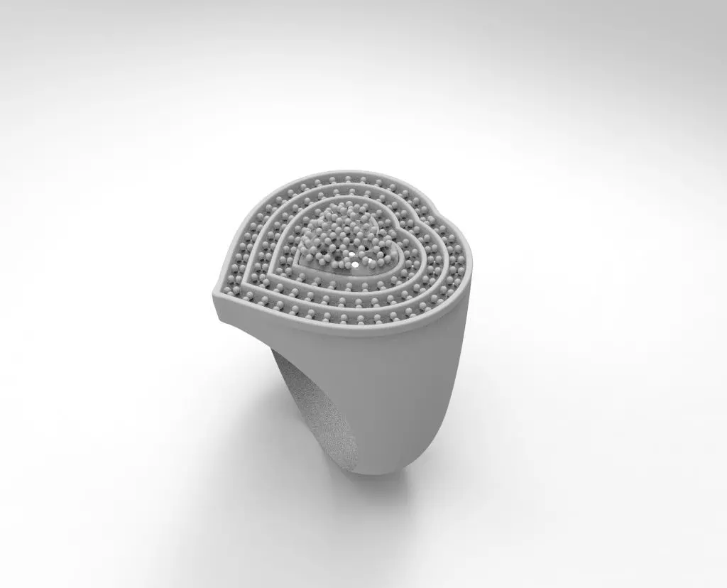 anillo corazon  3D print model_0