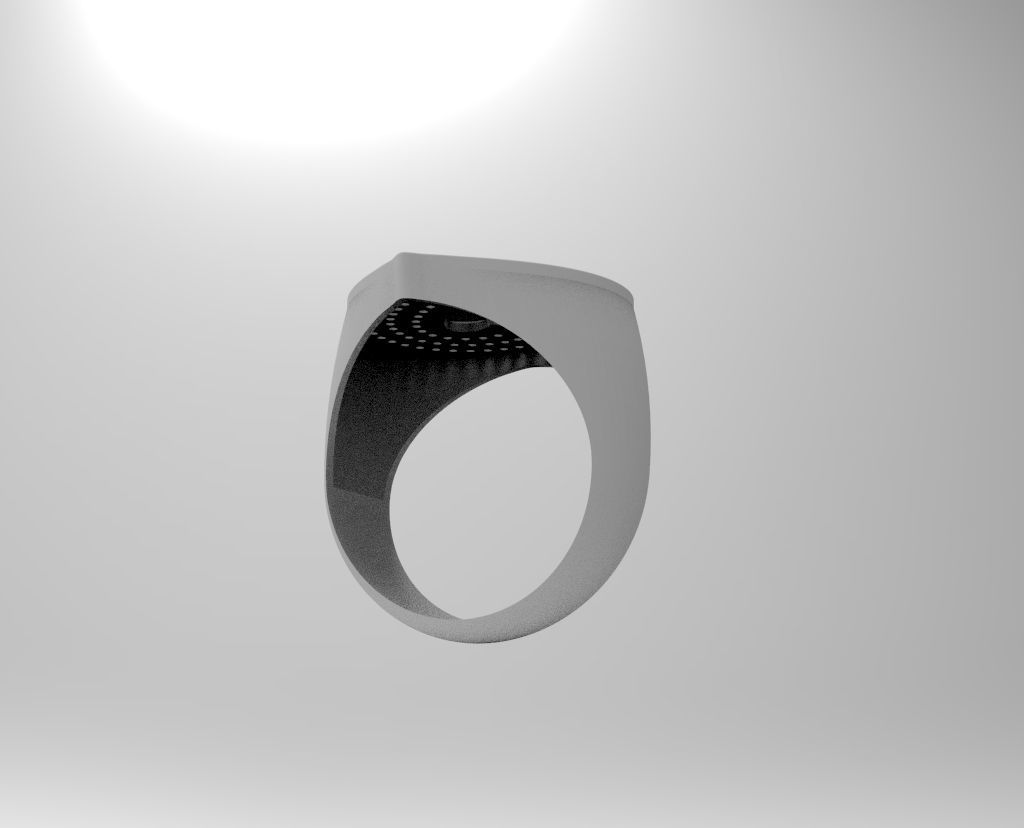 anillo corazon  3D print model_2