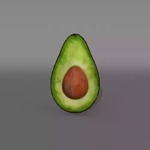 Avocado - 3D model  low-poly