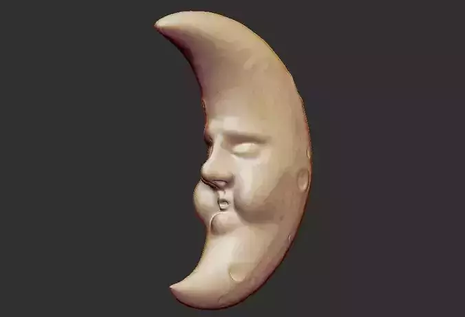 moon - face  3D print model