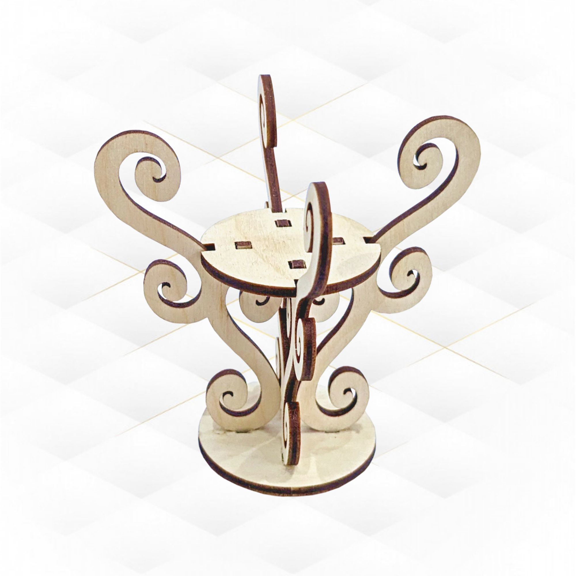 Easter Egg Holder svg dxf design laser cut 3D model 3D printable | CGTrader