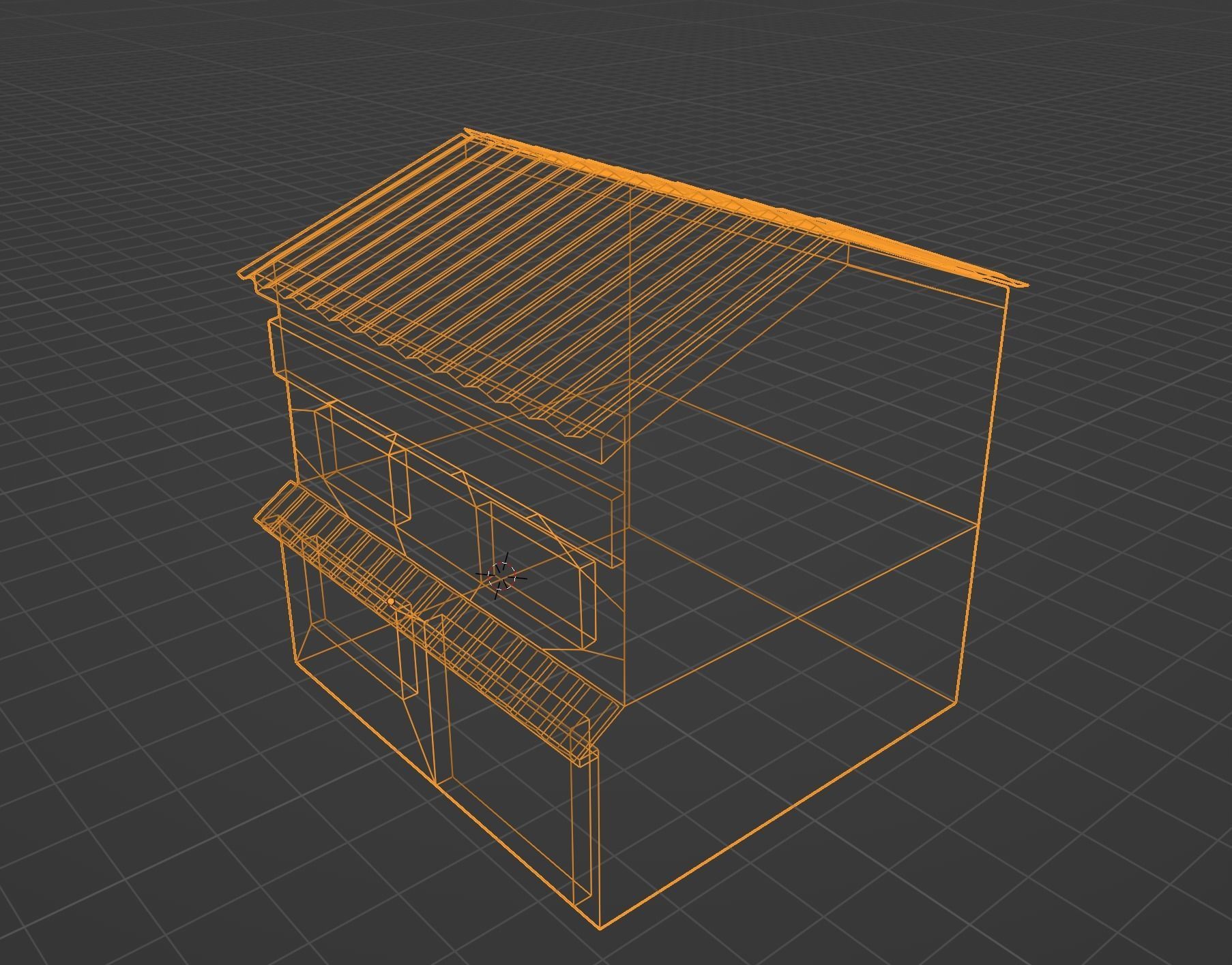 Colombian Style Low Poly House Low-poly 3D model_4