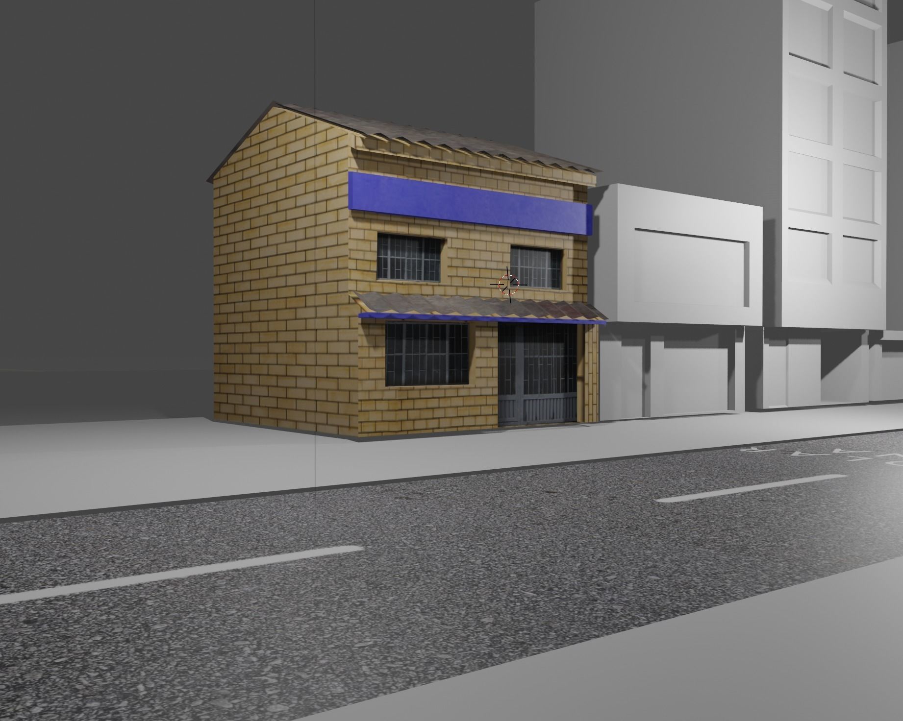 Colombian Style Low Poly House Low-poly 3D model_2