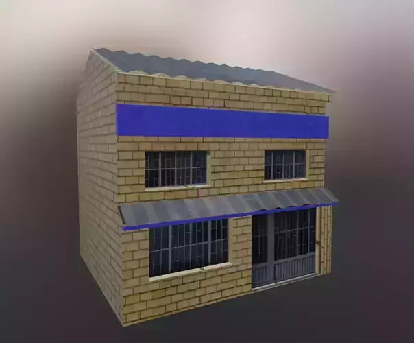 Colombian Style Low Poly House