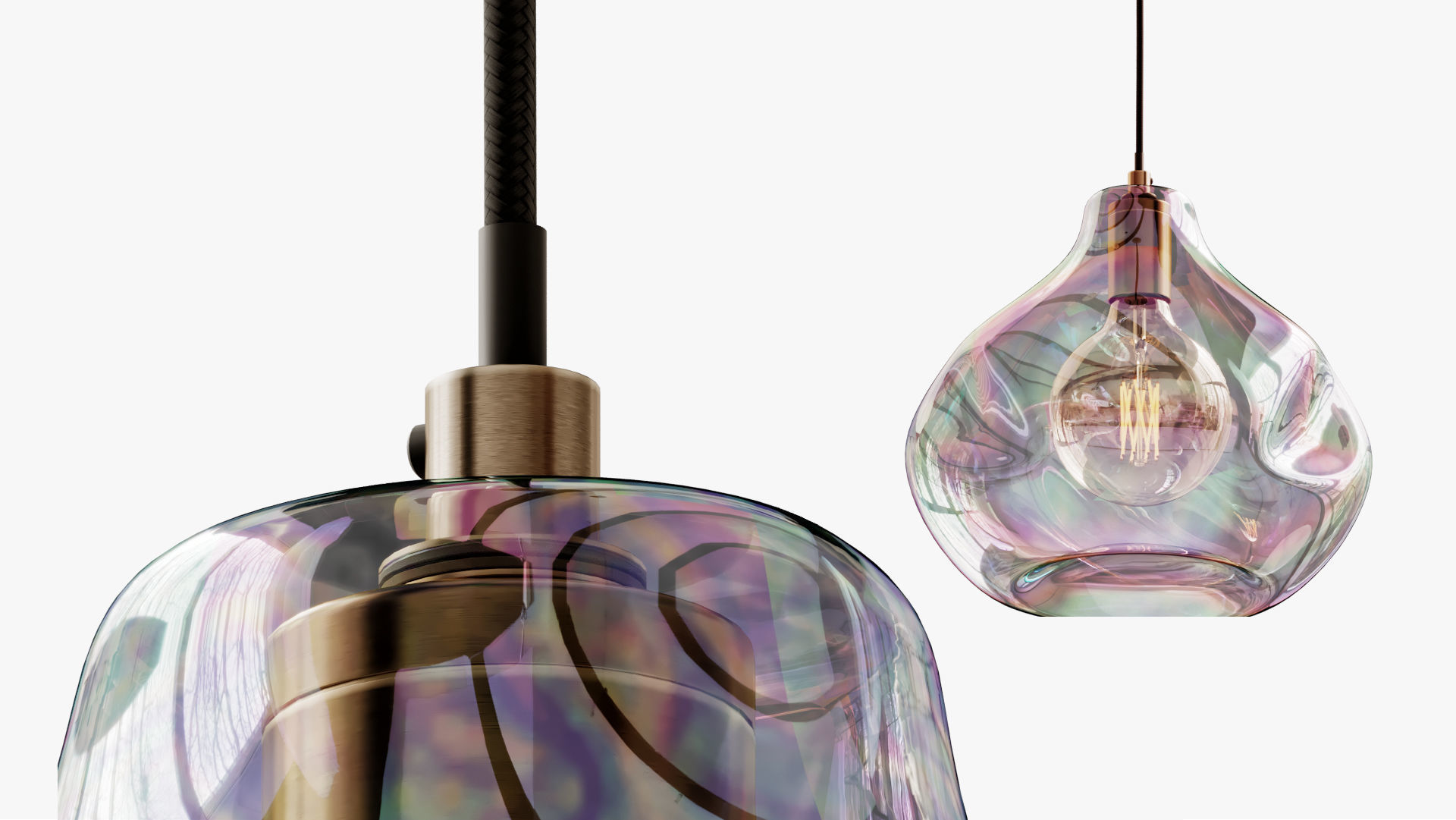 Bolha Pendant Light 3D model_3