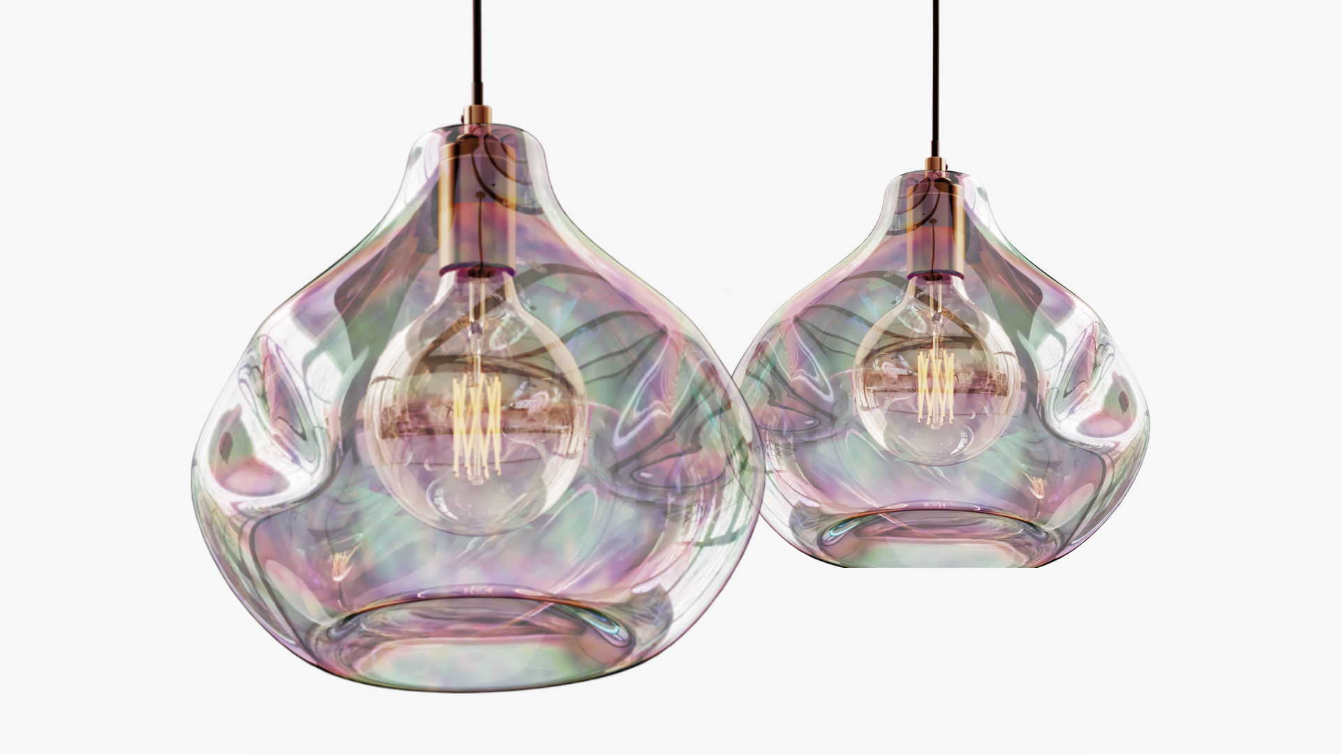Bolha Pendant Light 3D model_2