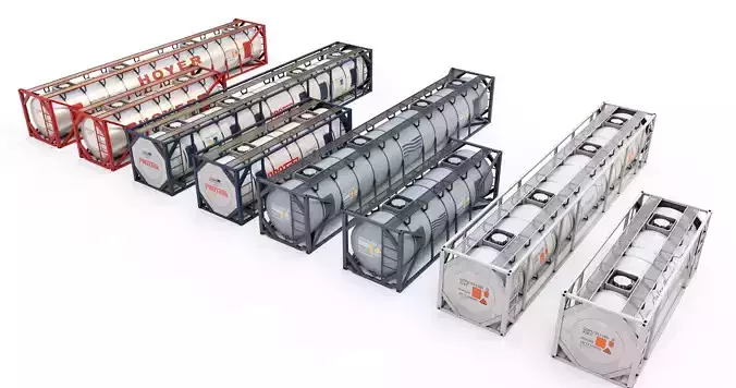 Tank Containers 3D model
