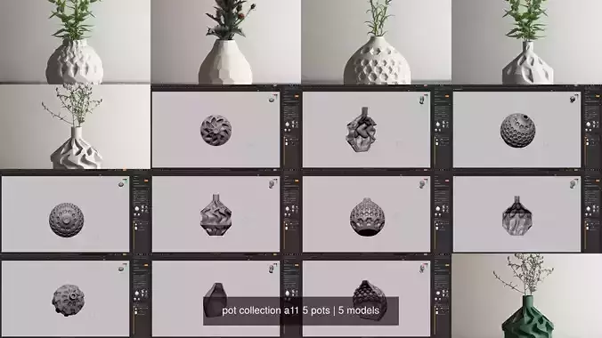 pot collection a11 5 pots 