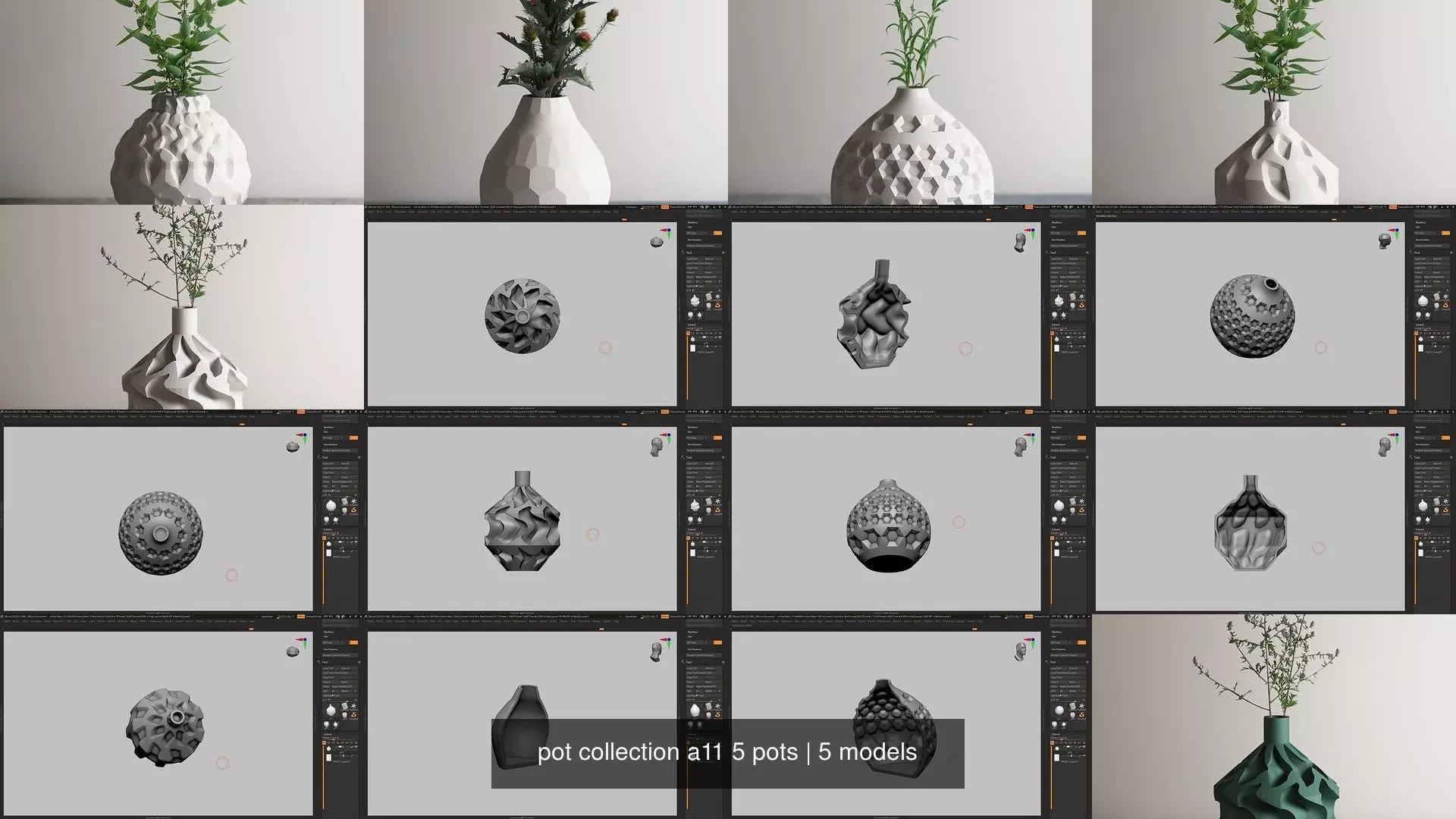 pot collection a11 5 pots _0