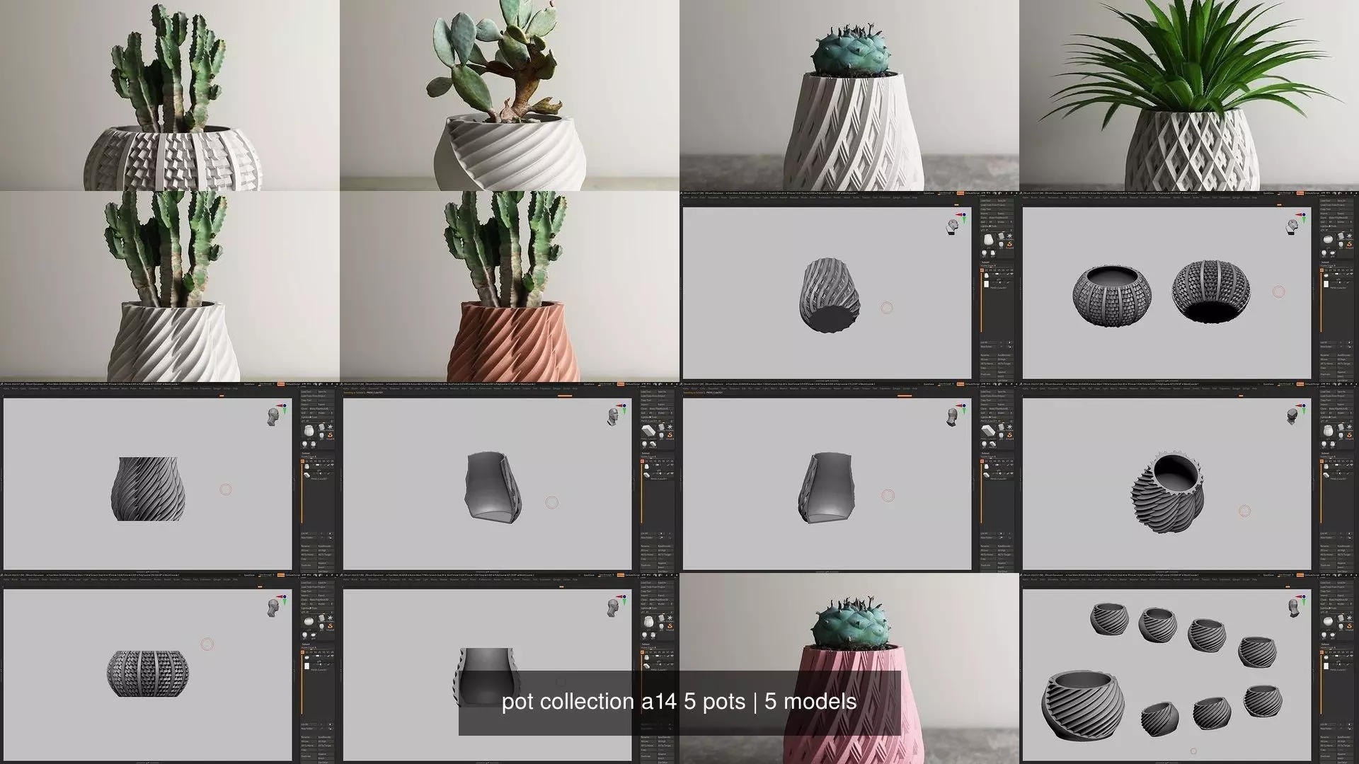 pot collection a14 5 pots _0