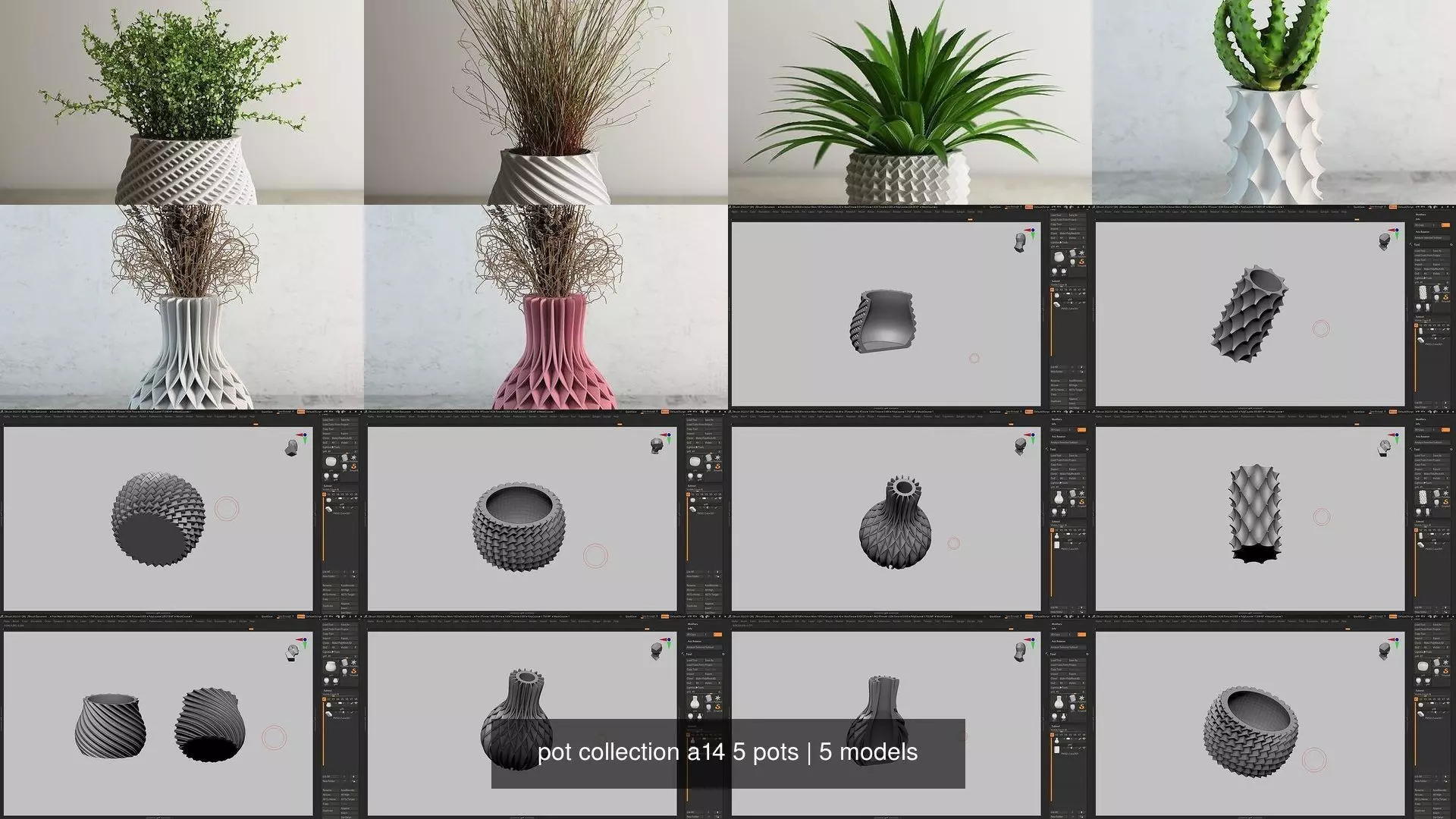 pot collection a14 5 pots _0