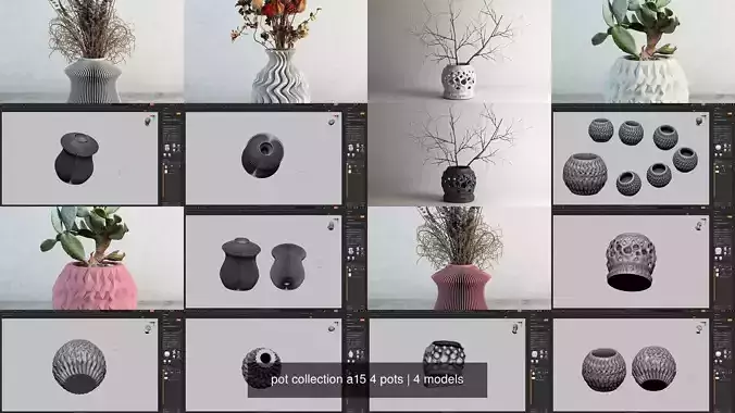 pot collection a15 4 pots 