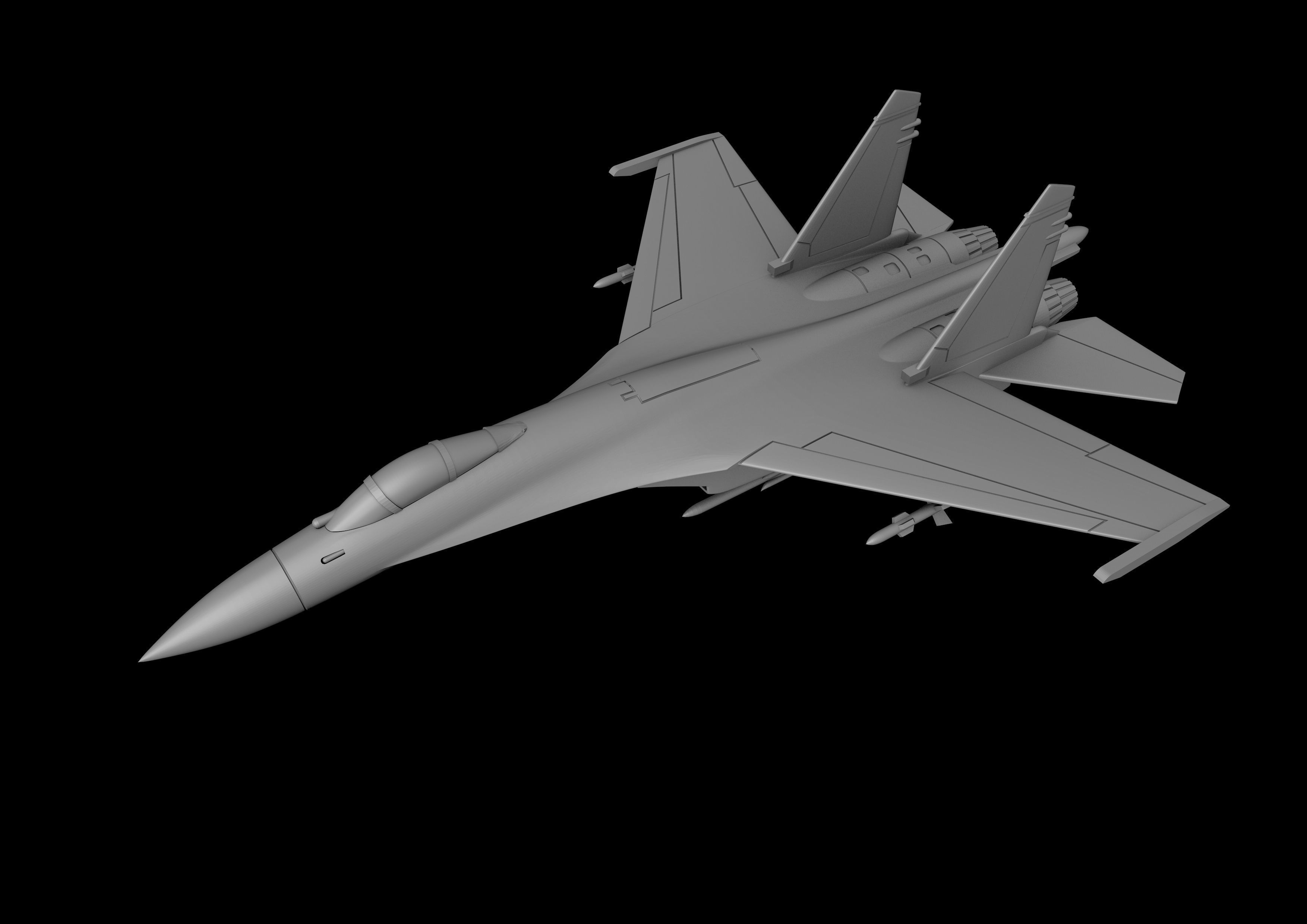 SU-27 FLANKER SCALE 1-72 Printable Files 3D print model_11