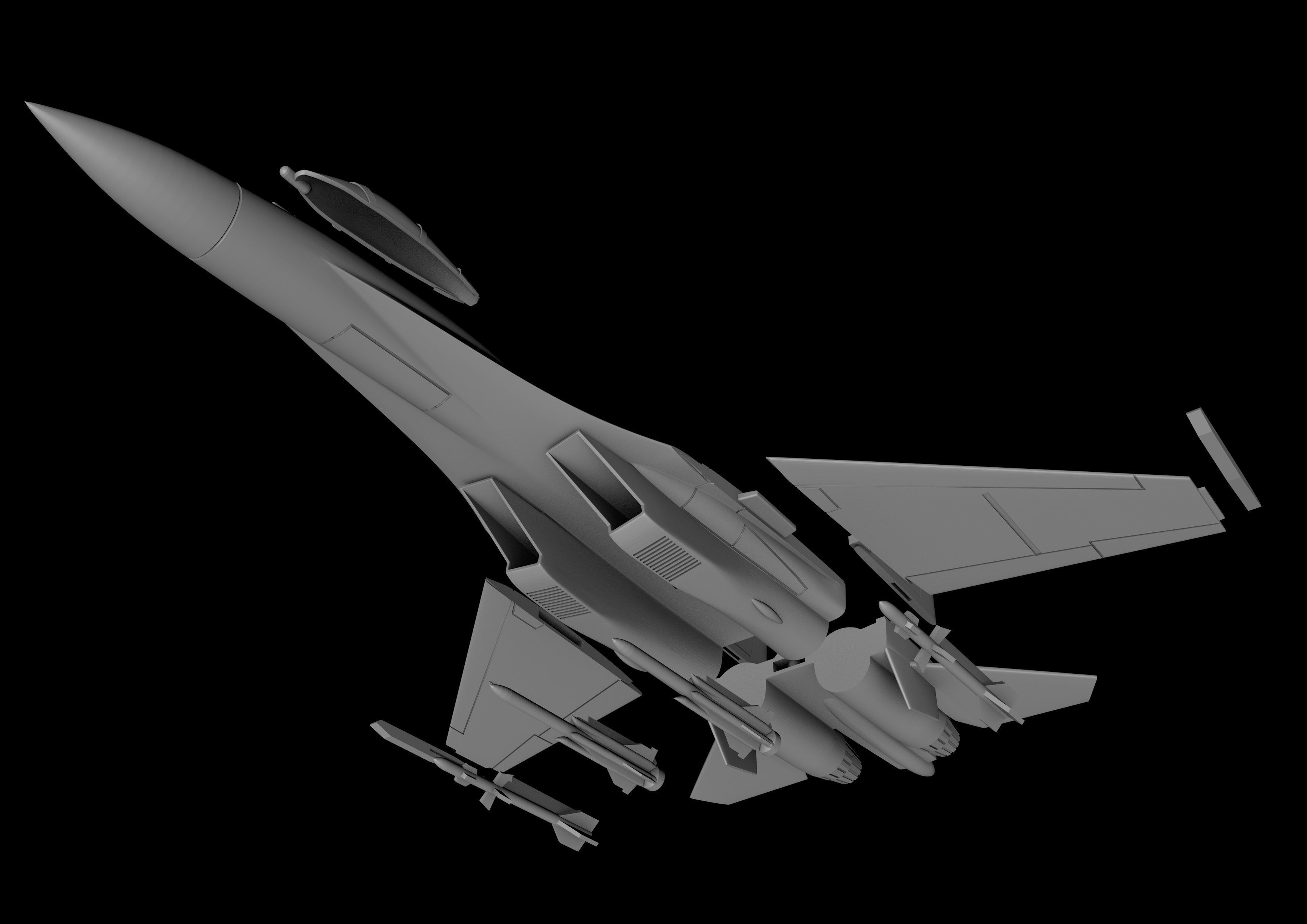 SU-27 FLANKER SCALE 1-72 Printable Files 3D print model_15