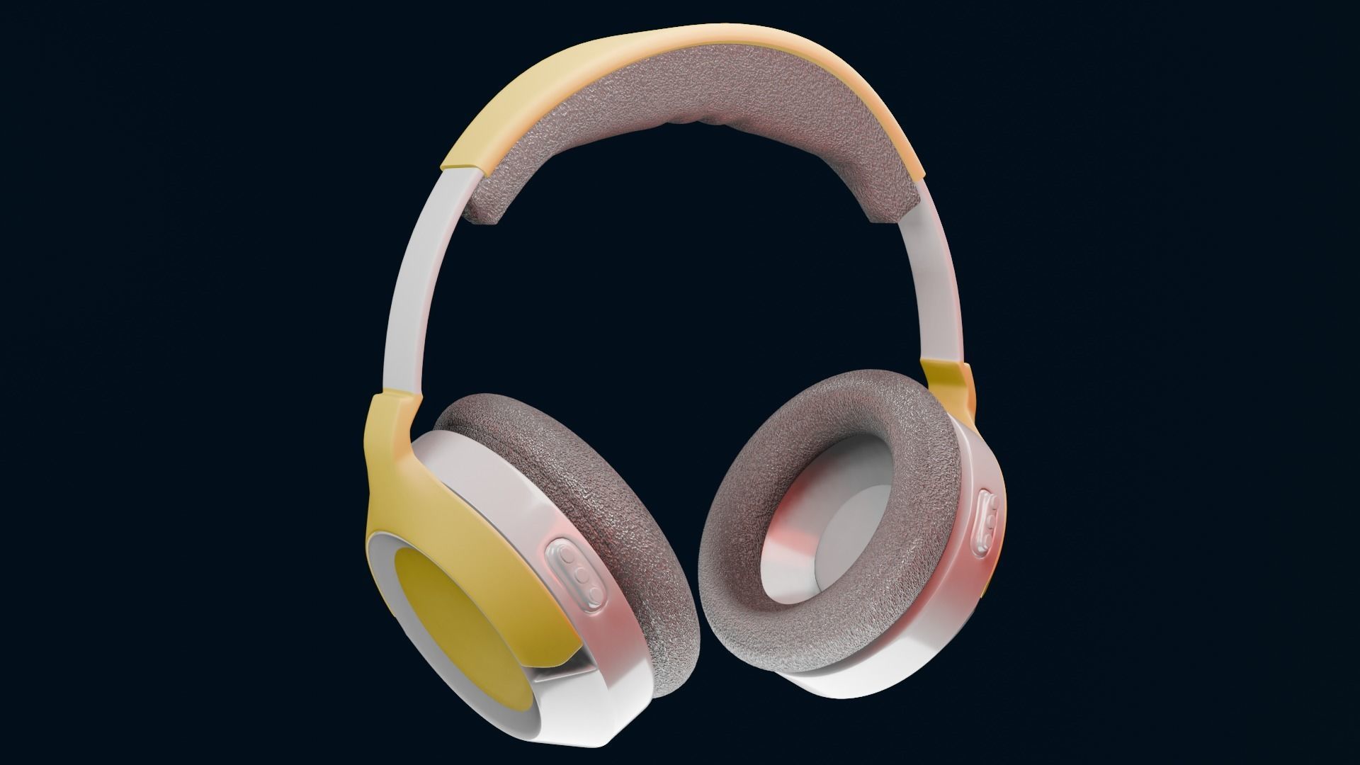 AIRPODS Headphone Low-poly 3D model_1