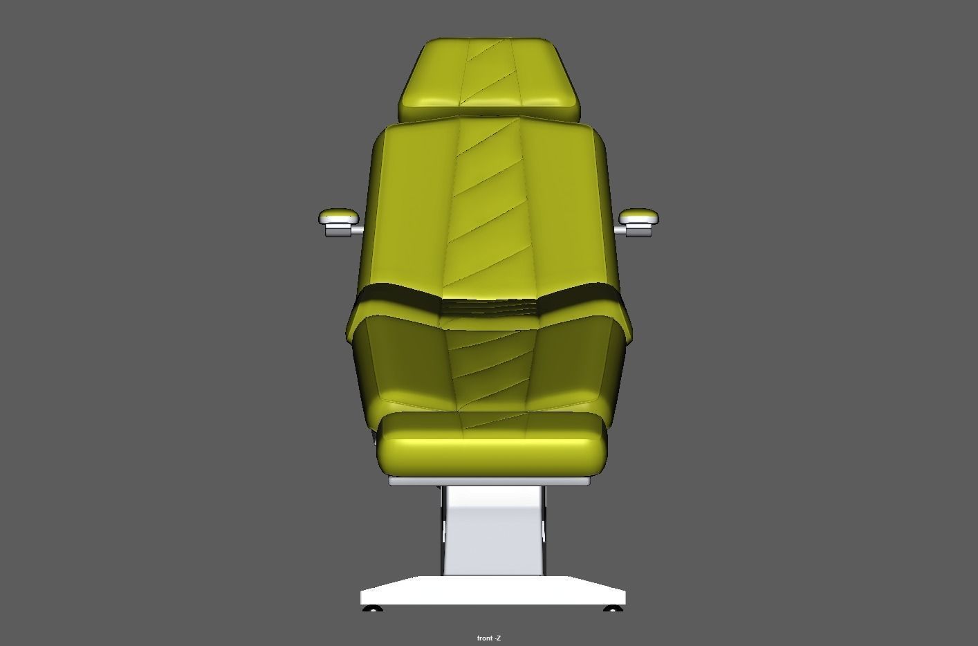 Multipurpose electric adjustable chair Low-poly 3D model_8