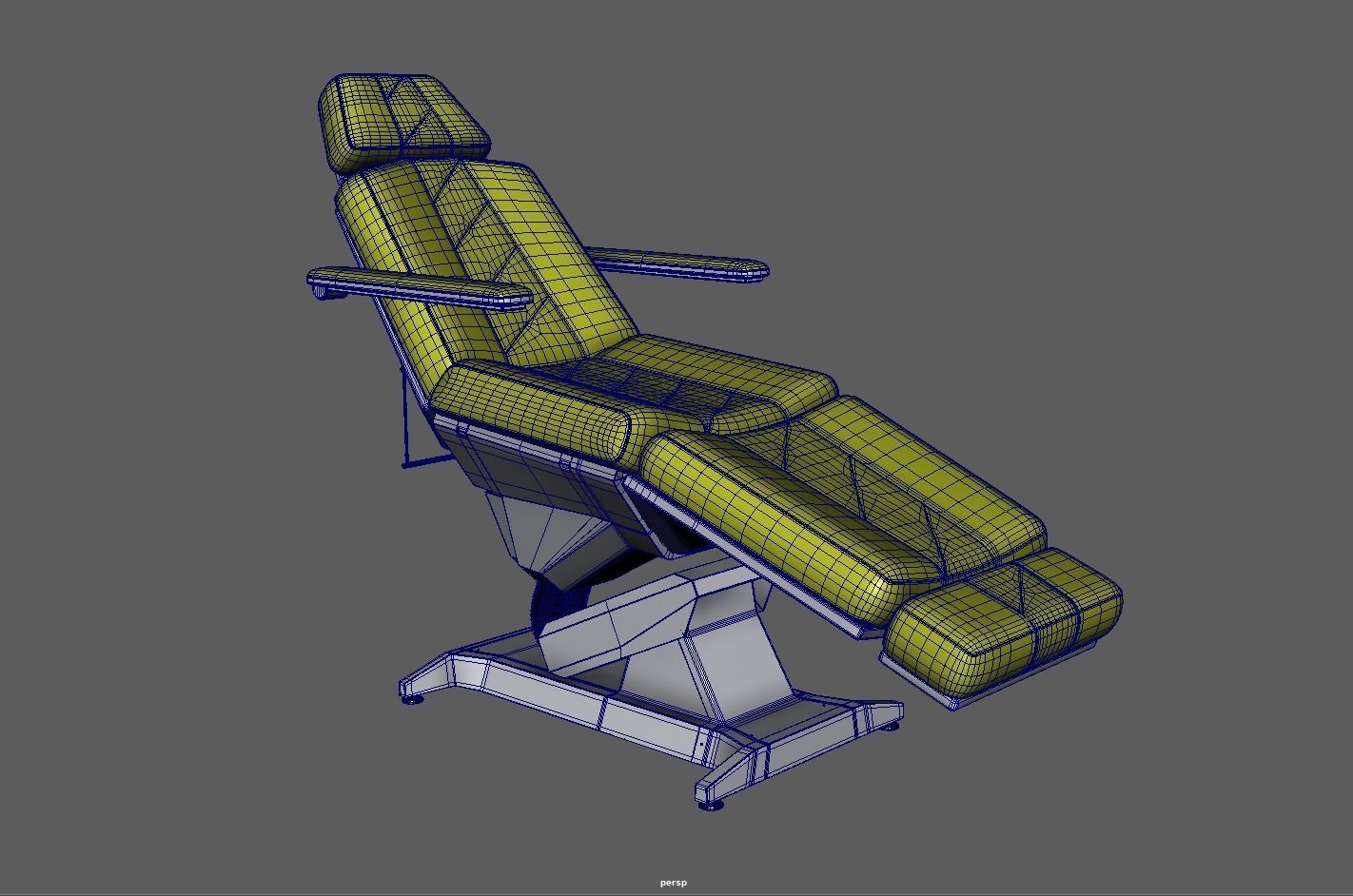 Multipurpose electric adjustable chair Low-poly 3D model_6