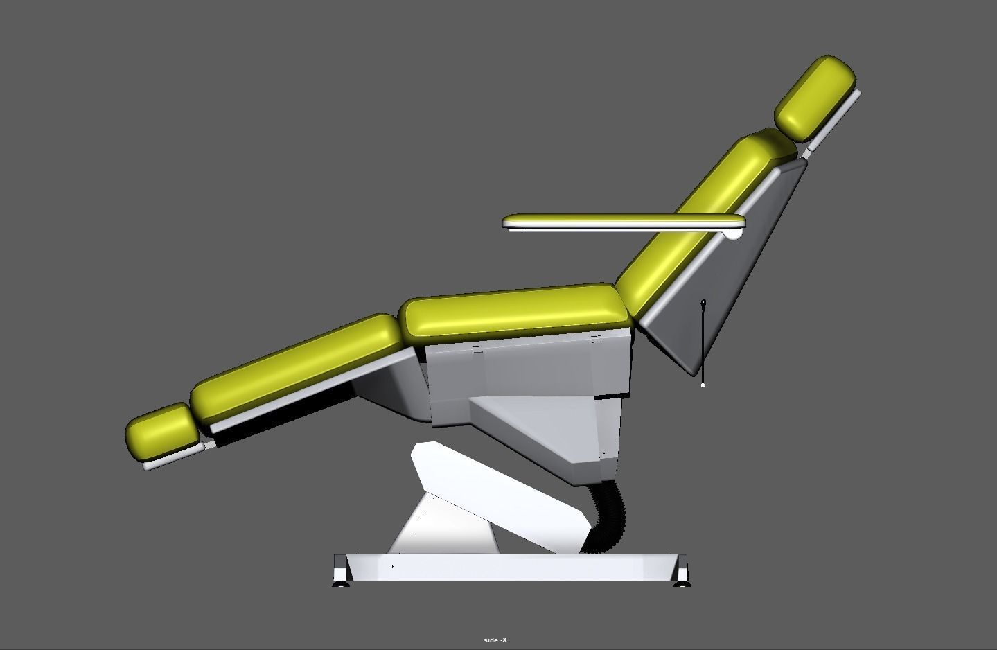 Multipurpose electric adjustable chair Low-poly 3D model_11