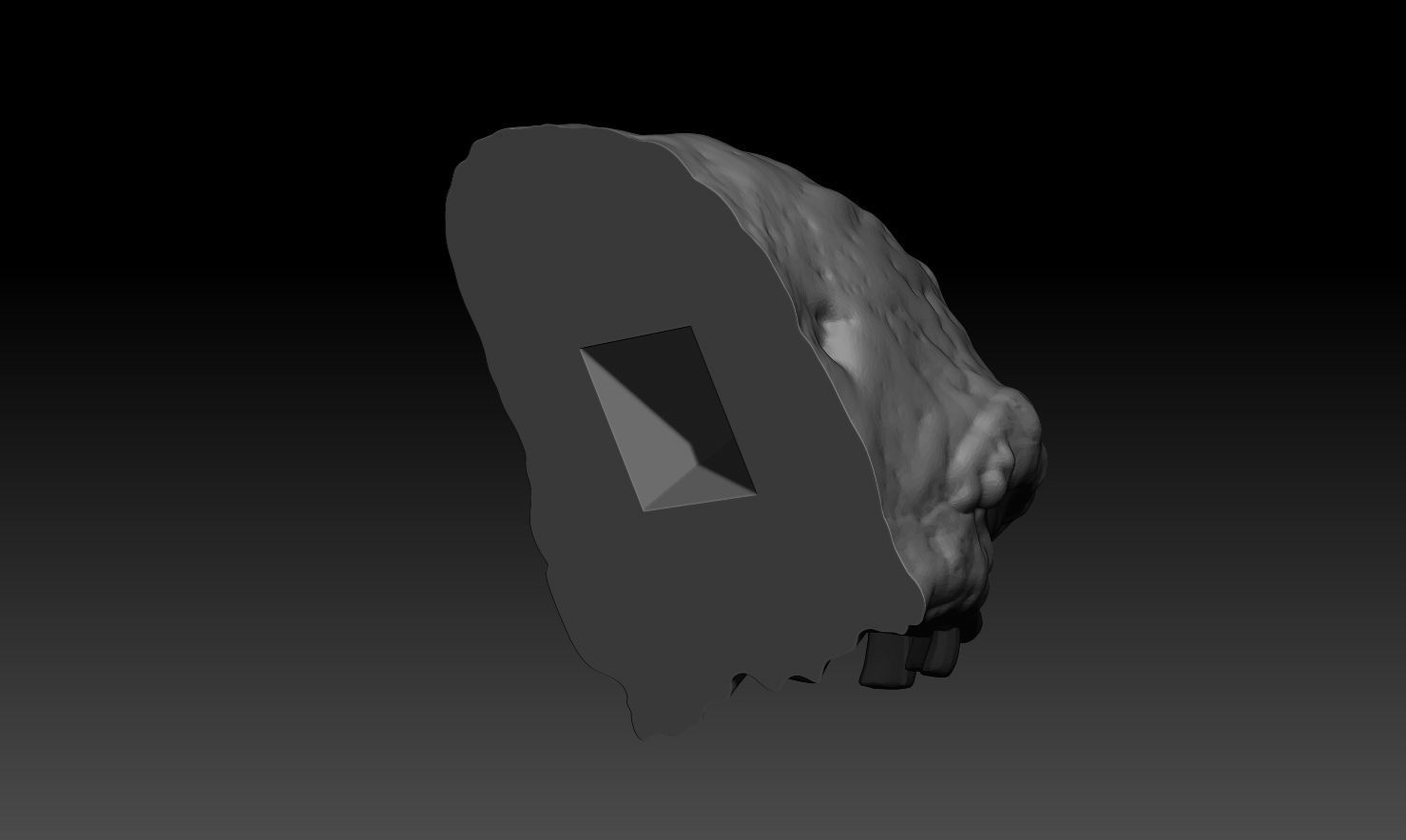 3D PRINTABLE CLAYFACE STATUE BATMAN 3D print model_12