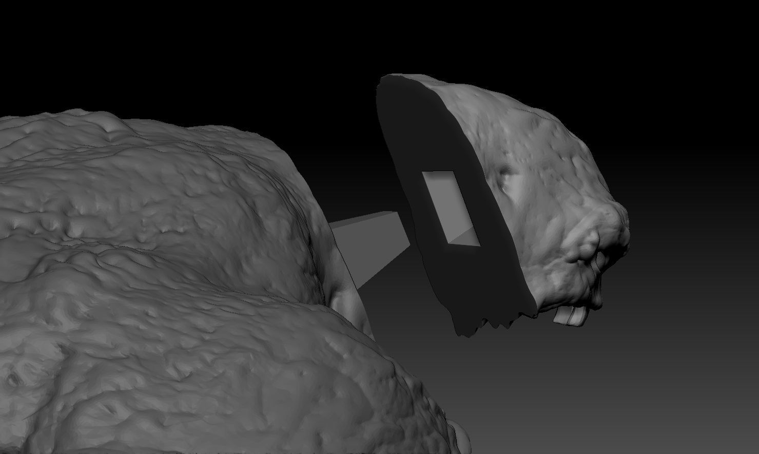 3D PRINTABLE CLAYFACE STATUE BATMAN 3D print model_10