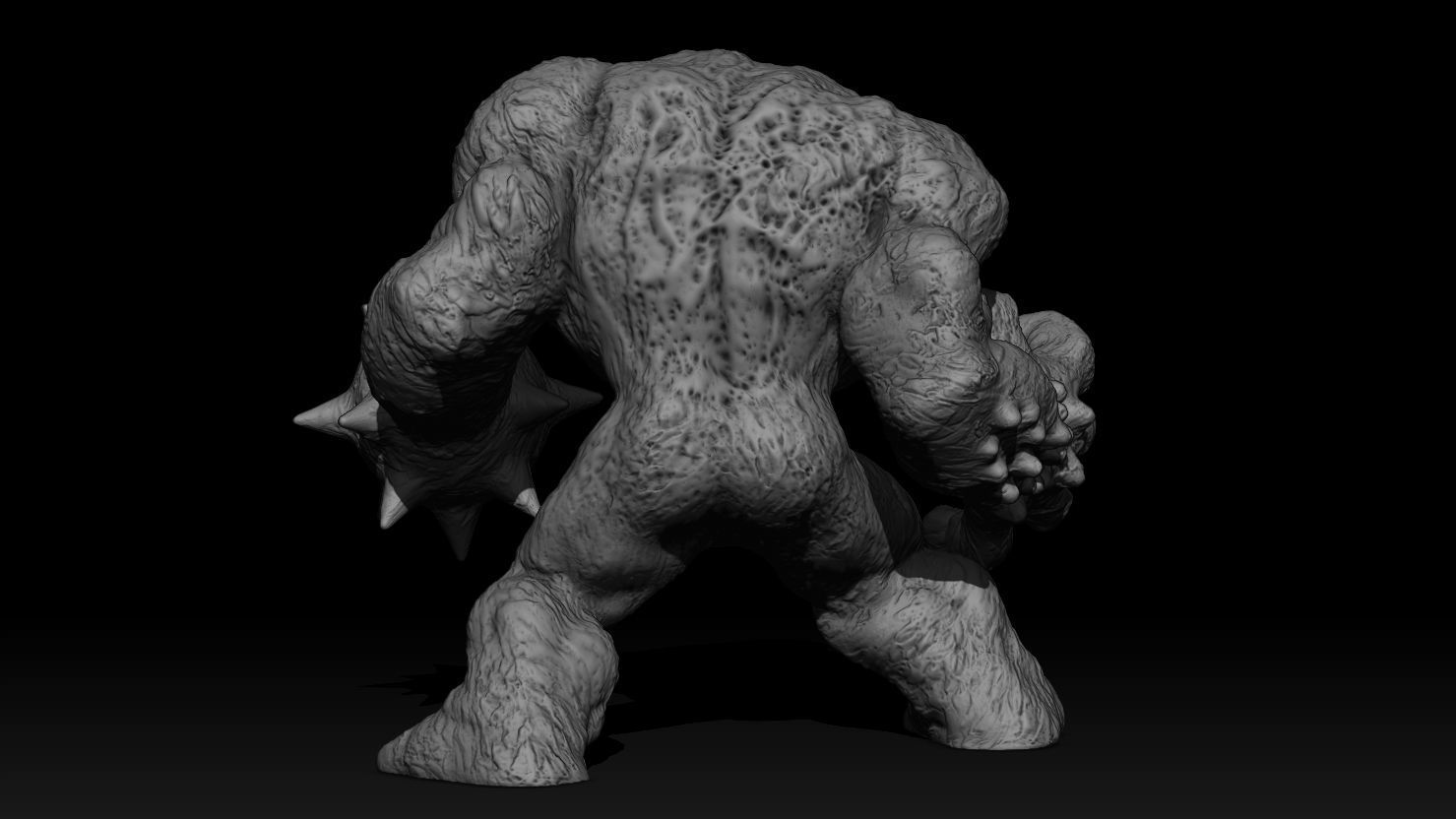 3D PRINTABLE CLAYFACE STATUE BATMAN 3D print model_15