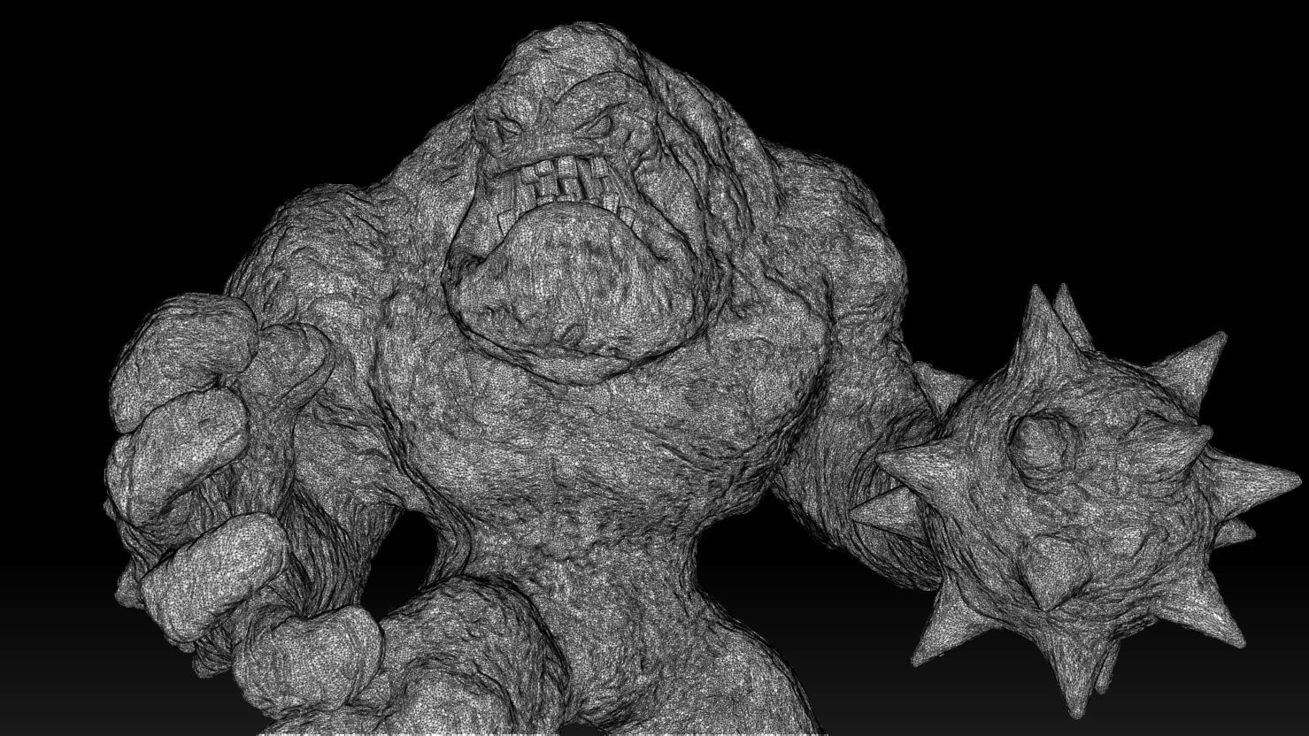 3D PRINTABLE CLAYFACE STATUE BATMAN 3D print model_20