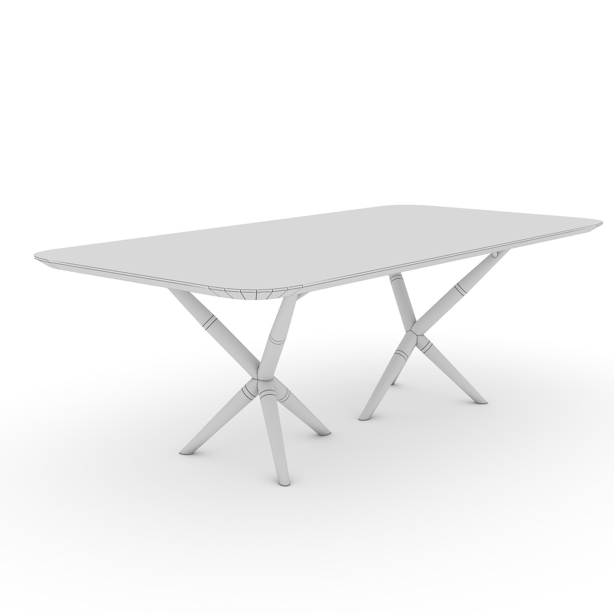 ATLANTIS Wood Table 3D model_8