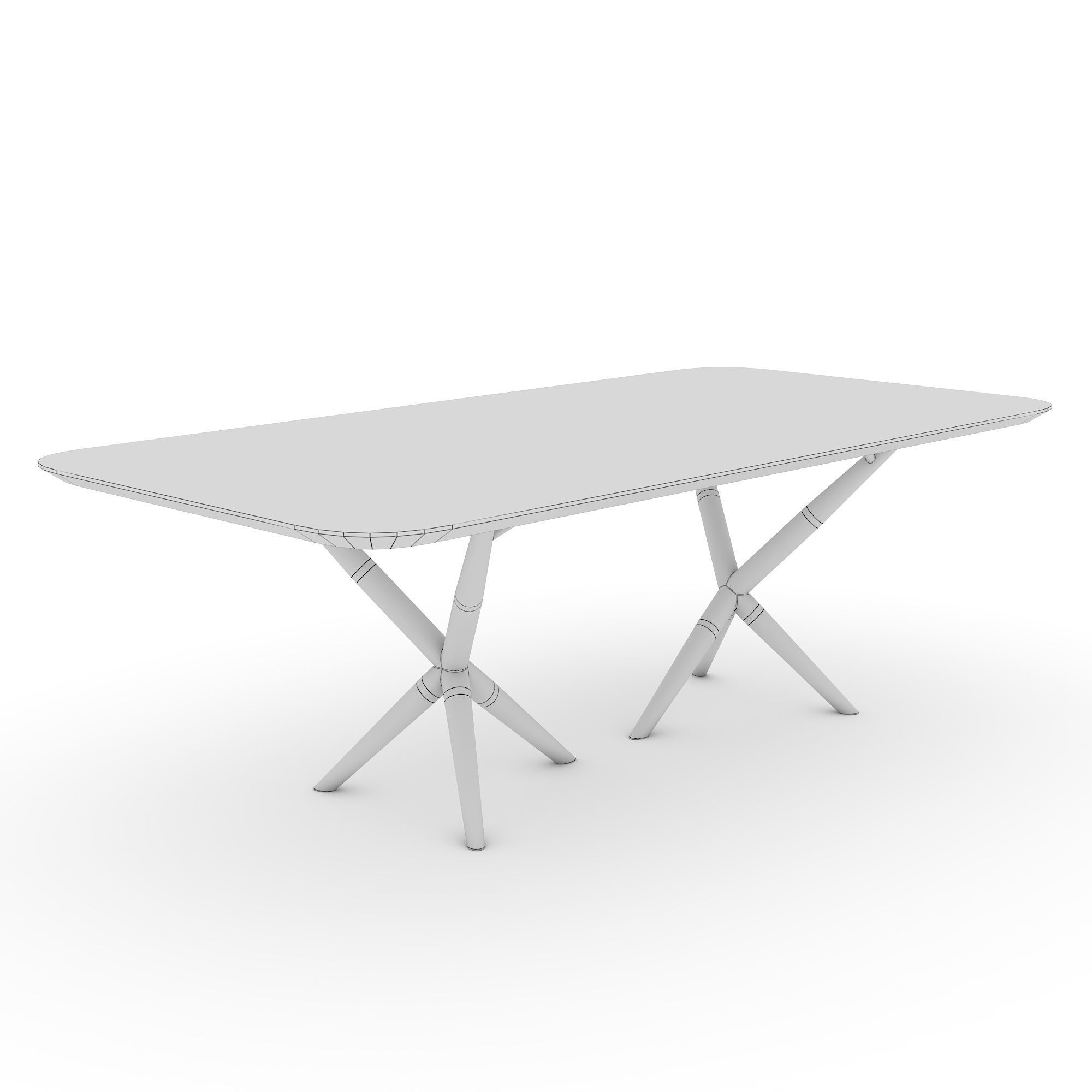 ATLANTIS Wood Table 3D model_6