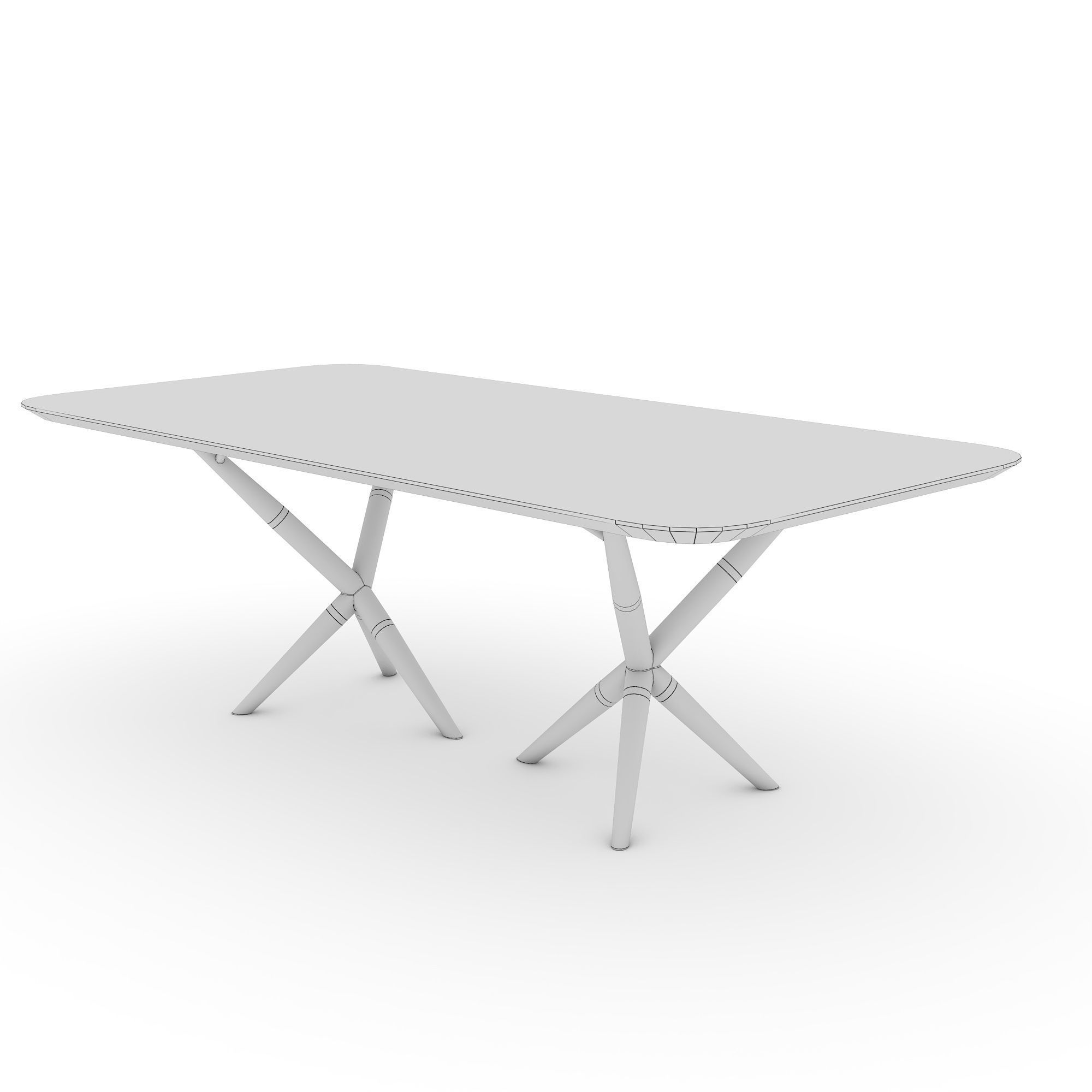 ATLANTIS Wood Table 3D model_7