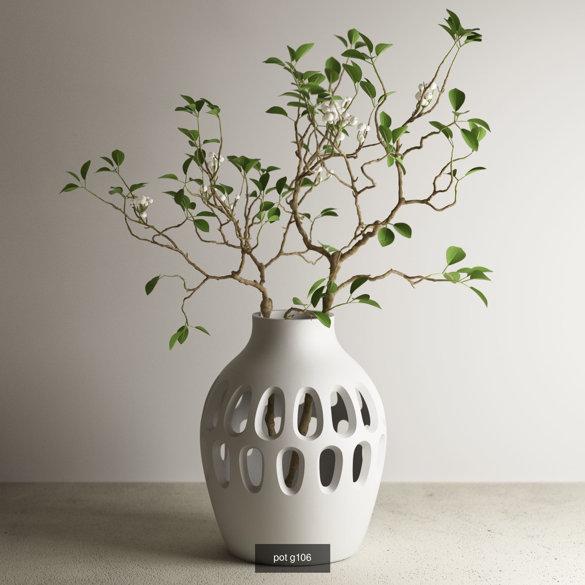 74 huge pot vase collection 3d print model a01 _28