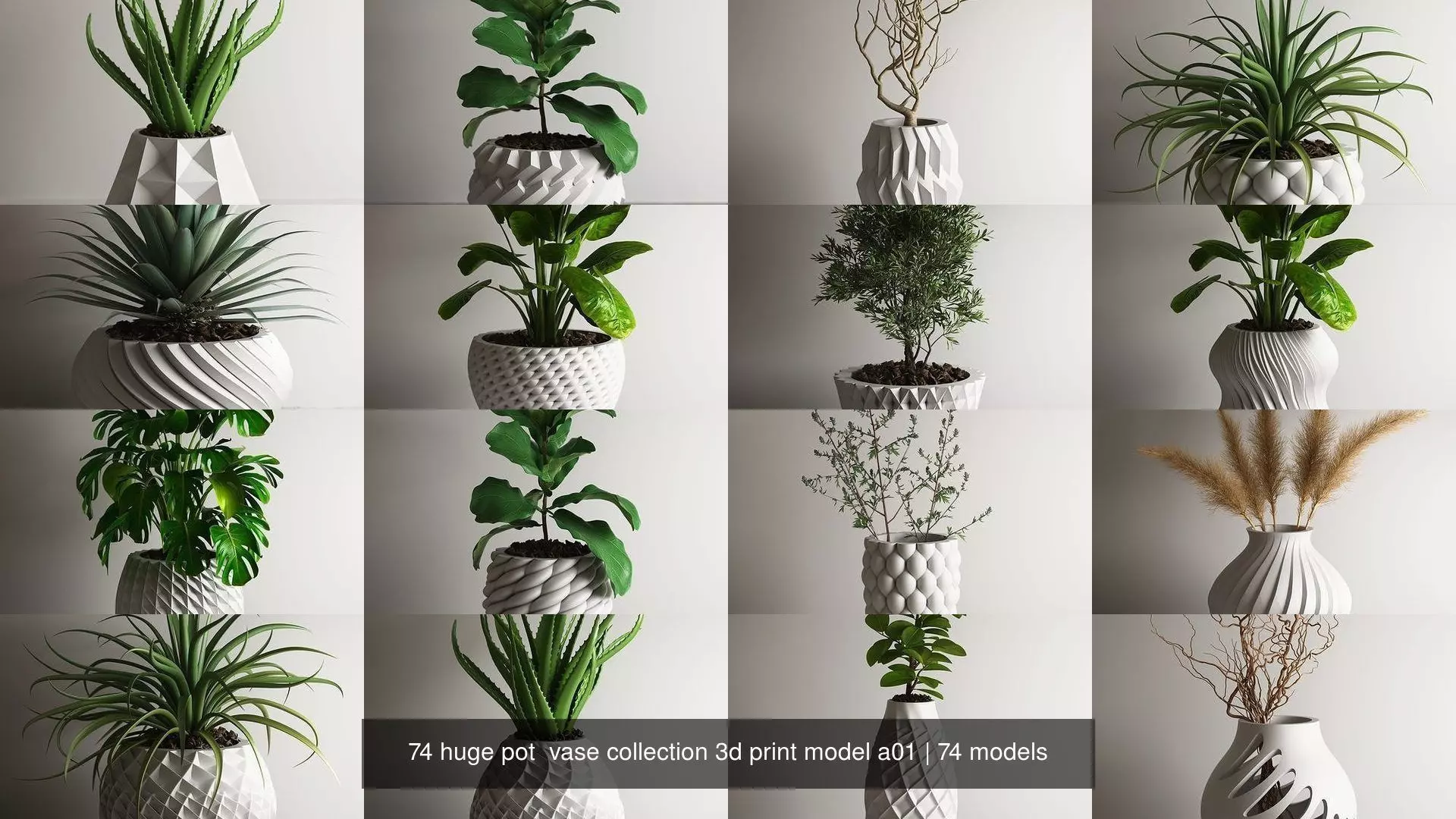 74 huge pot vase collection 3d print model a01 _0