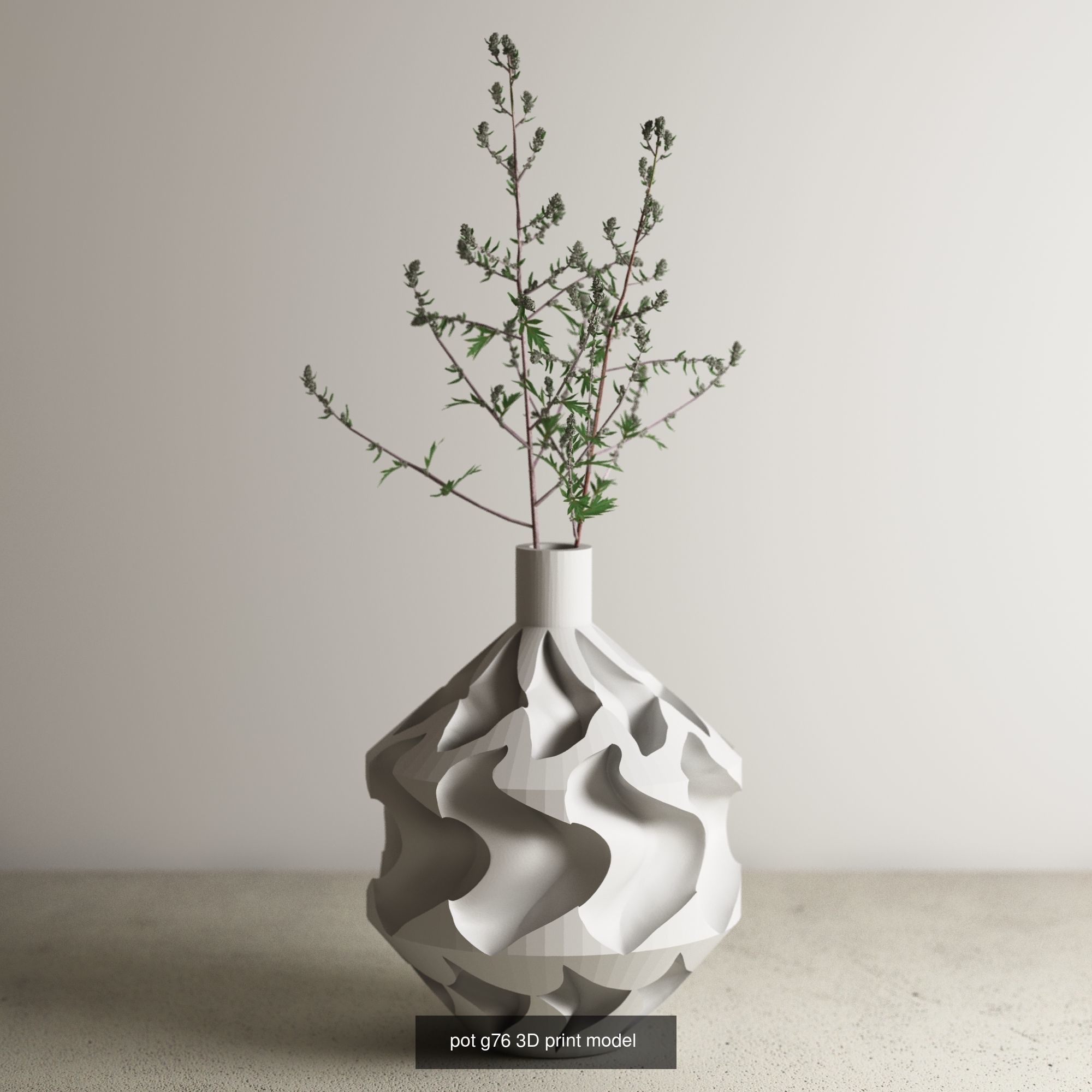 74 huge pot vase collection 3d print model a01 _57