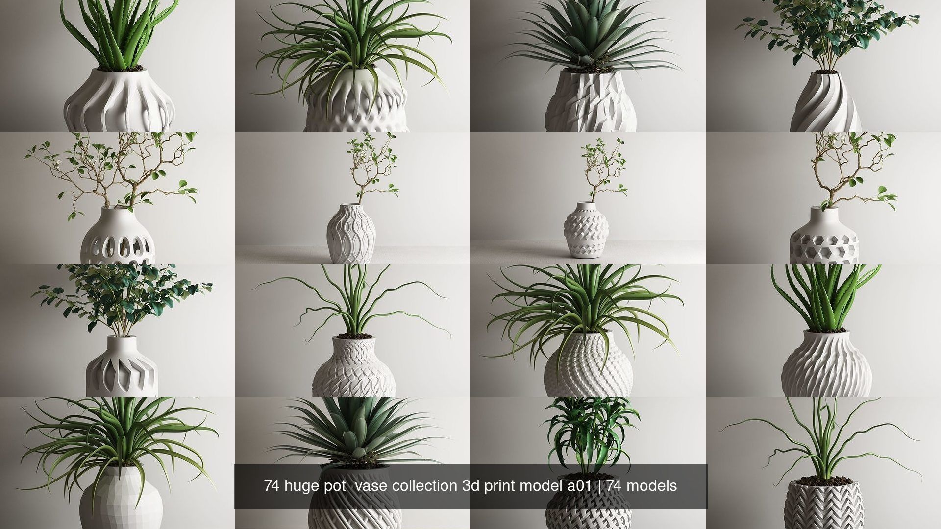 74 huge pot vase collection 3d print model a01 _1