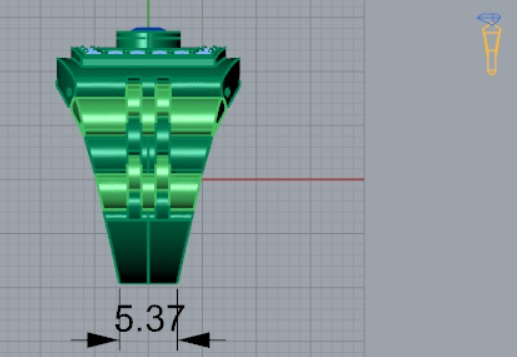 Two-tone gold man stl rolex ring  diamond design model ror0018 3D print model_9