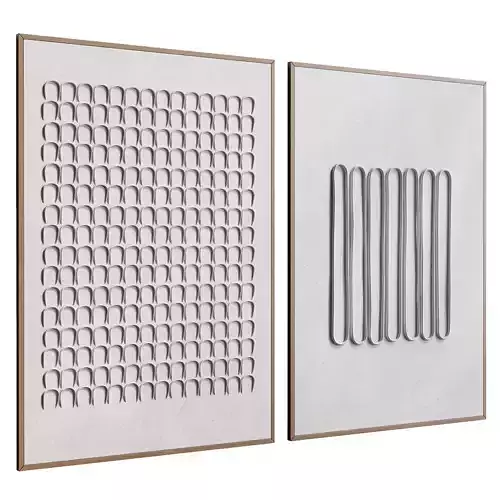 minimalist duo frame - 3d artwork