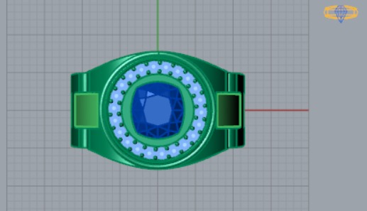 Luxury man Rolex design diamond ring model ror0002 3D print model_10