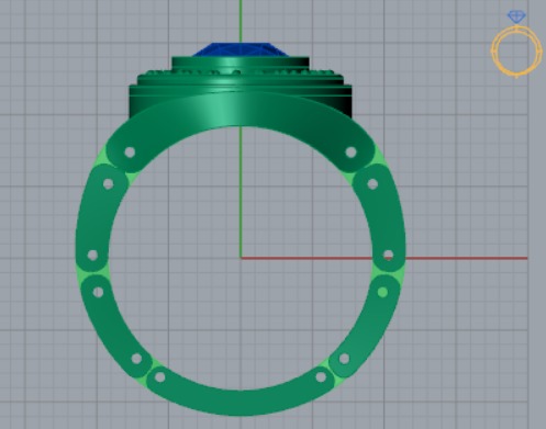 Luxury man Rolex design diamond ring model ror0002 3D print model_11