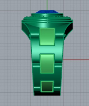Luxury man Rolex design diamond ring model ror0002 3D print model_12