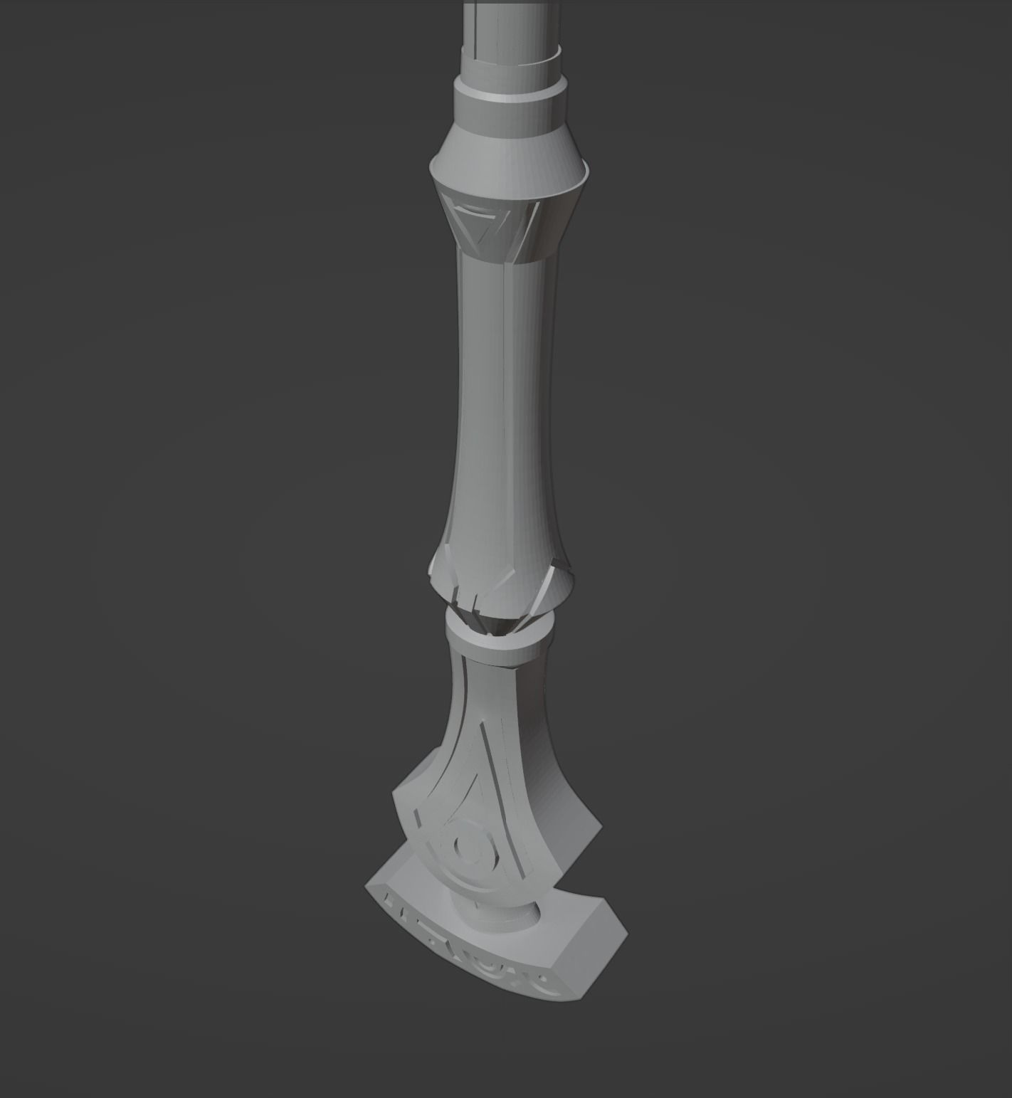 Staff of the Scarlet Sands - Cyno Cosplay - Genshin Impact 3D print model_9