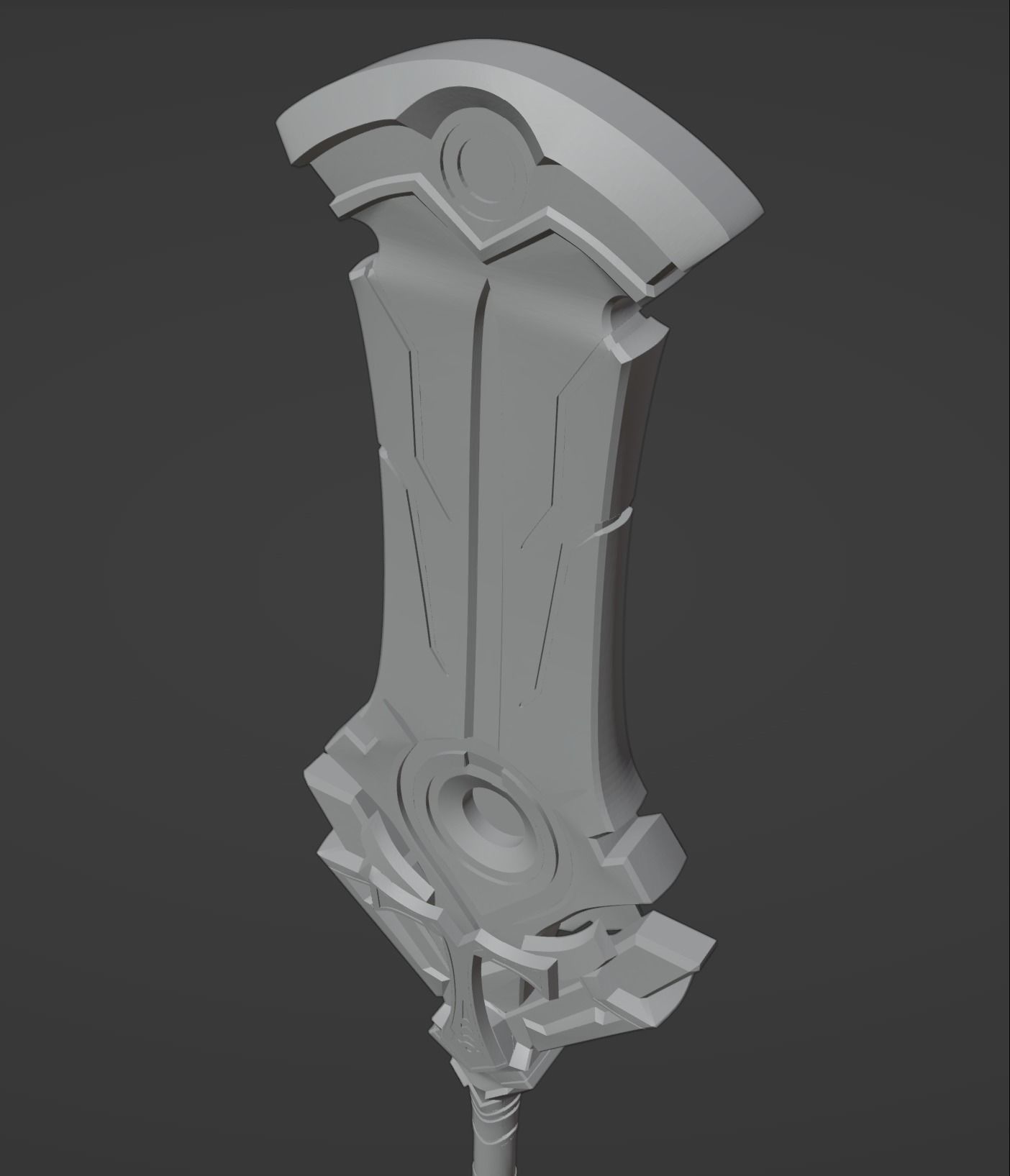 Staff of the Scarlet Sands - Cyno Cosplay - Genshin Impact 3D print model_6