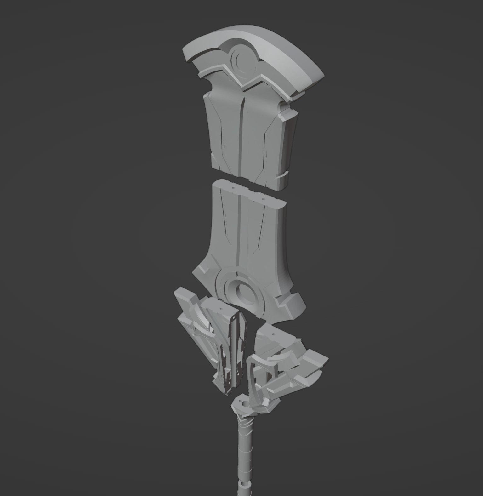 Staff of the Scarlet Sands - Cyno Cosplay - Genshin Impact 3D print model_5