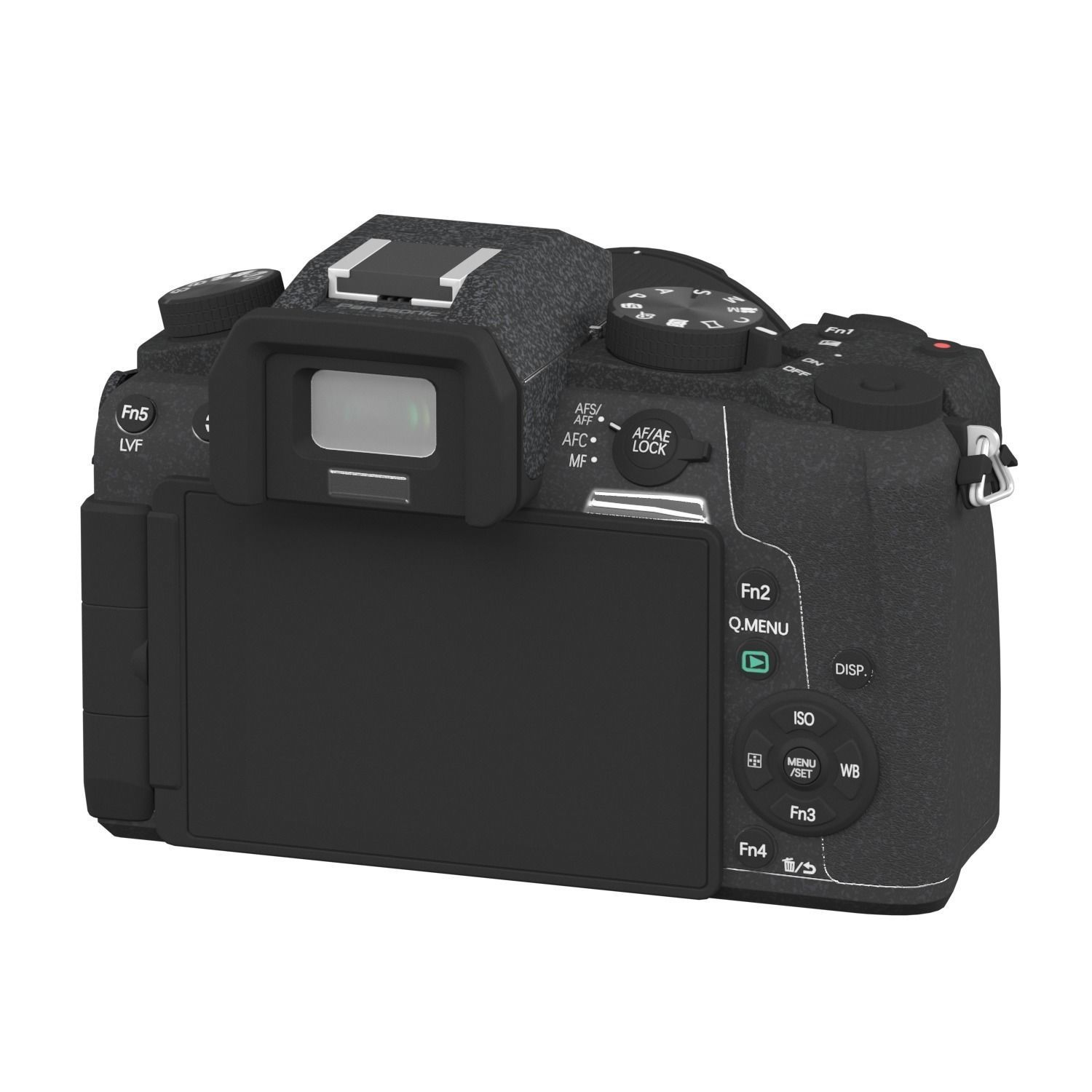 Panasonic LUMIX G85 4K Digital Camera Low-poly 3D model_3