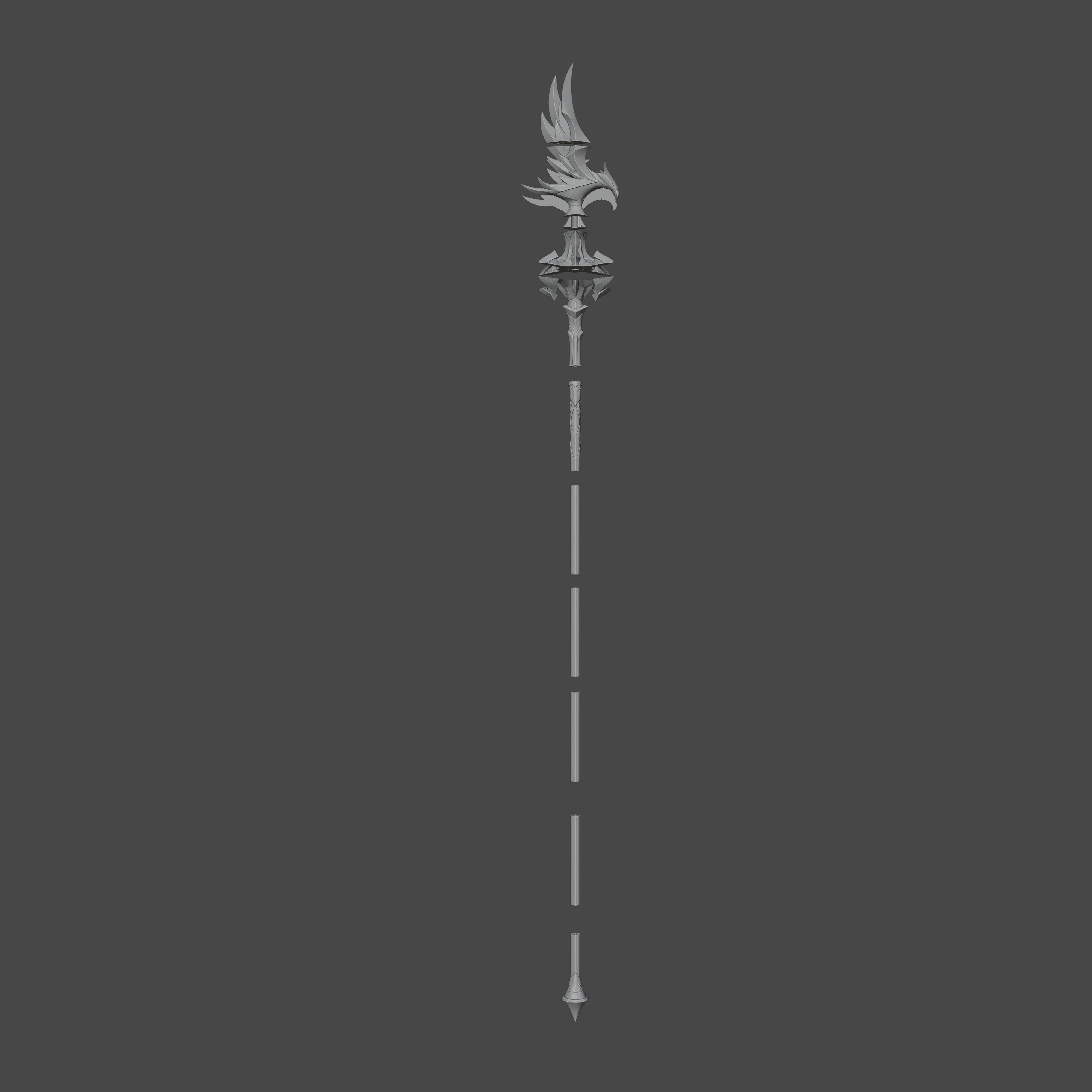 Genshin Impact - Missive Windspear - Shenhe Cosplay 3D print model_3