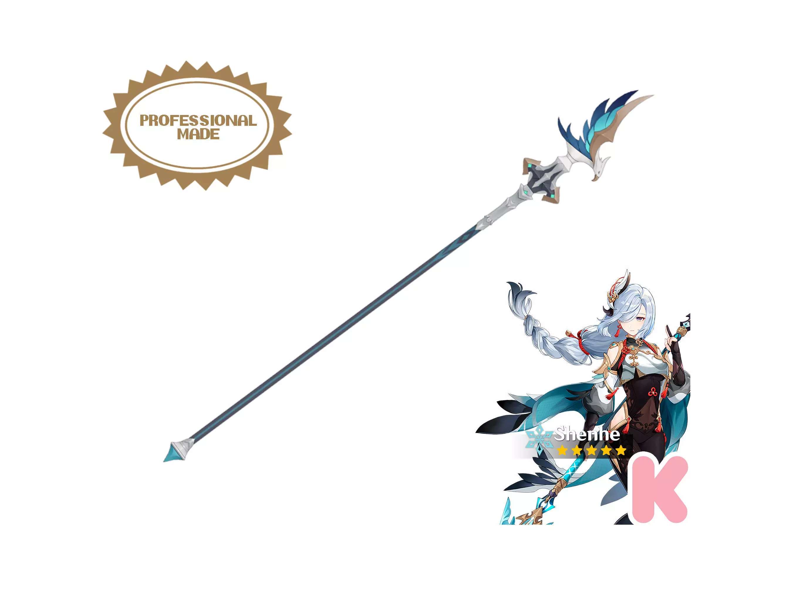 Genshin Impact - Missive Windspear - Shenhe Cosplay 3D print model_0